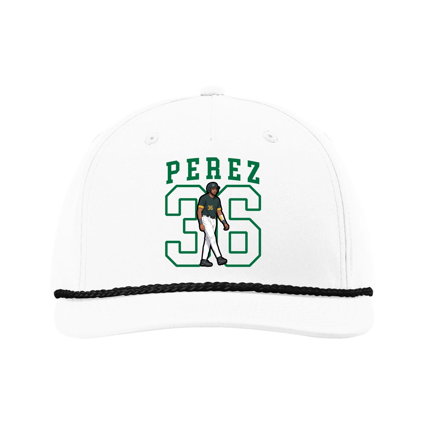 Five-Panel Classic Rope Cap — Shirsey in White