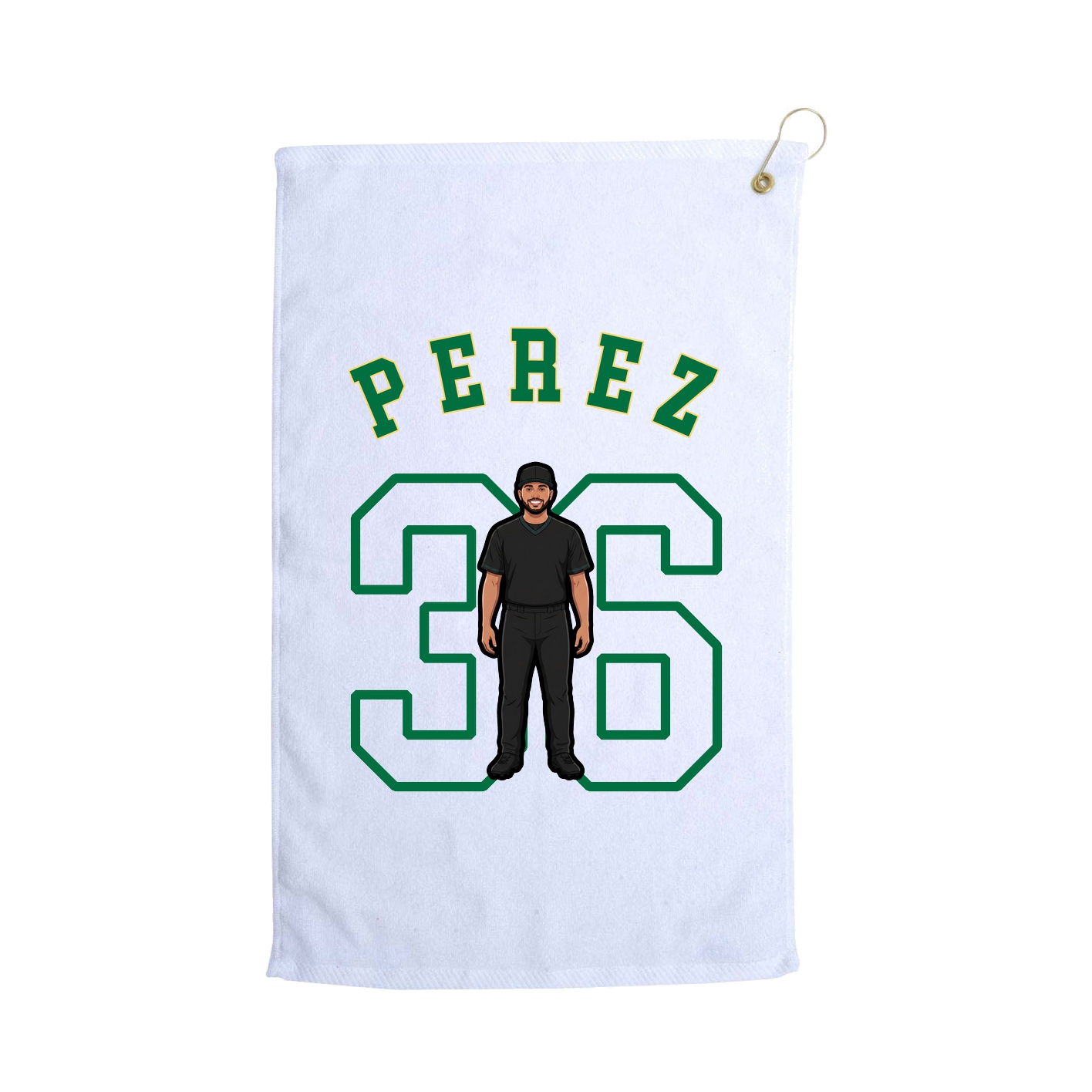 Golf Towel — Shirsey Arch in White