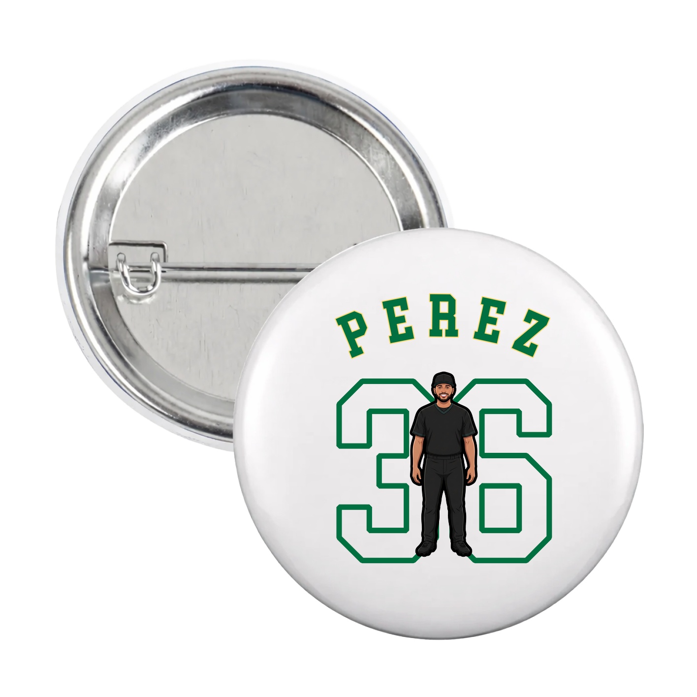 Game Day Button — Shirsey Arch in White