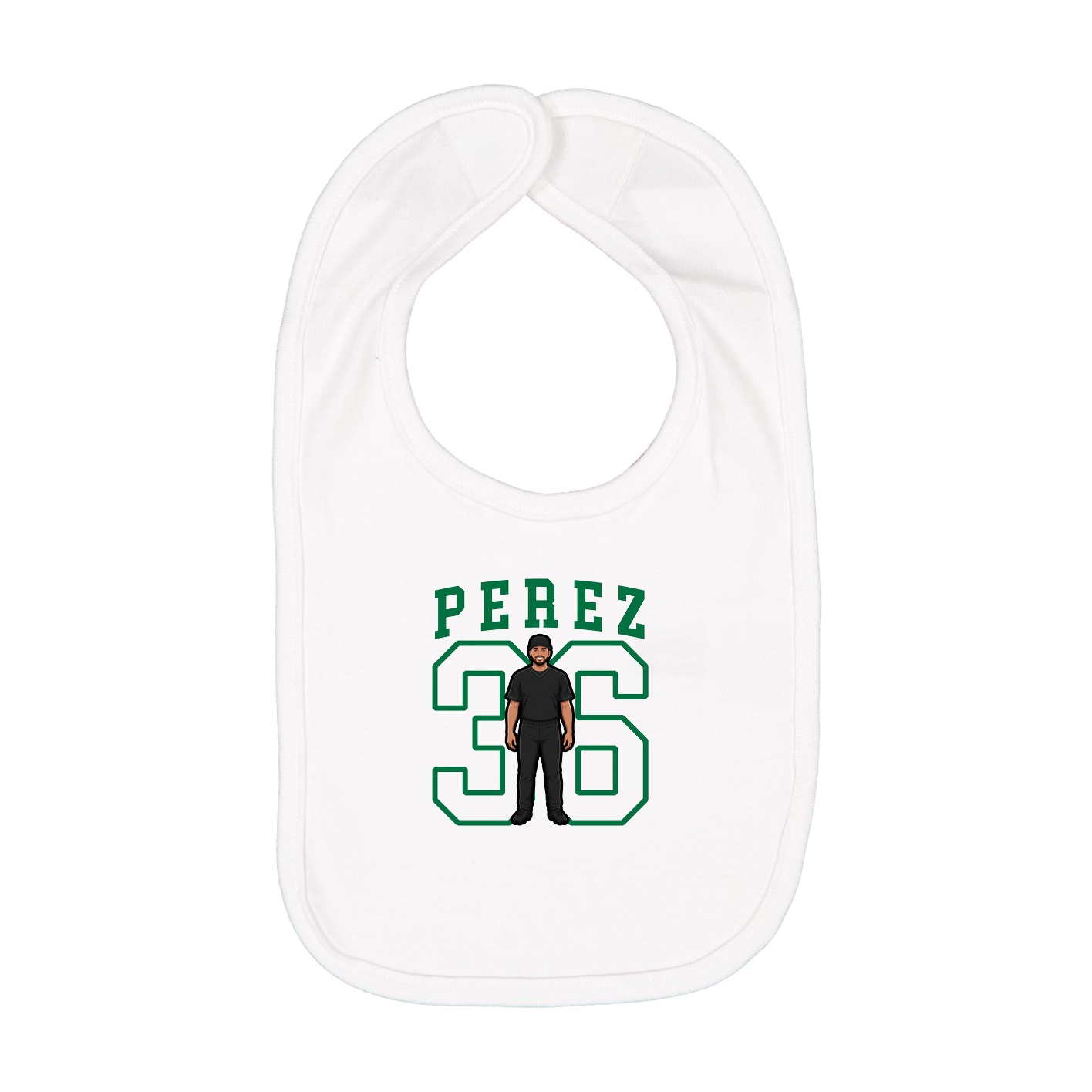 Infant Bib — Shirsey in White