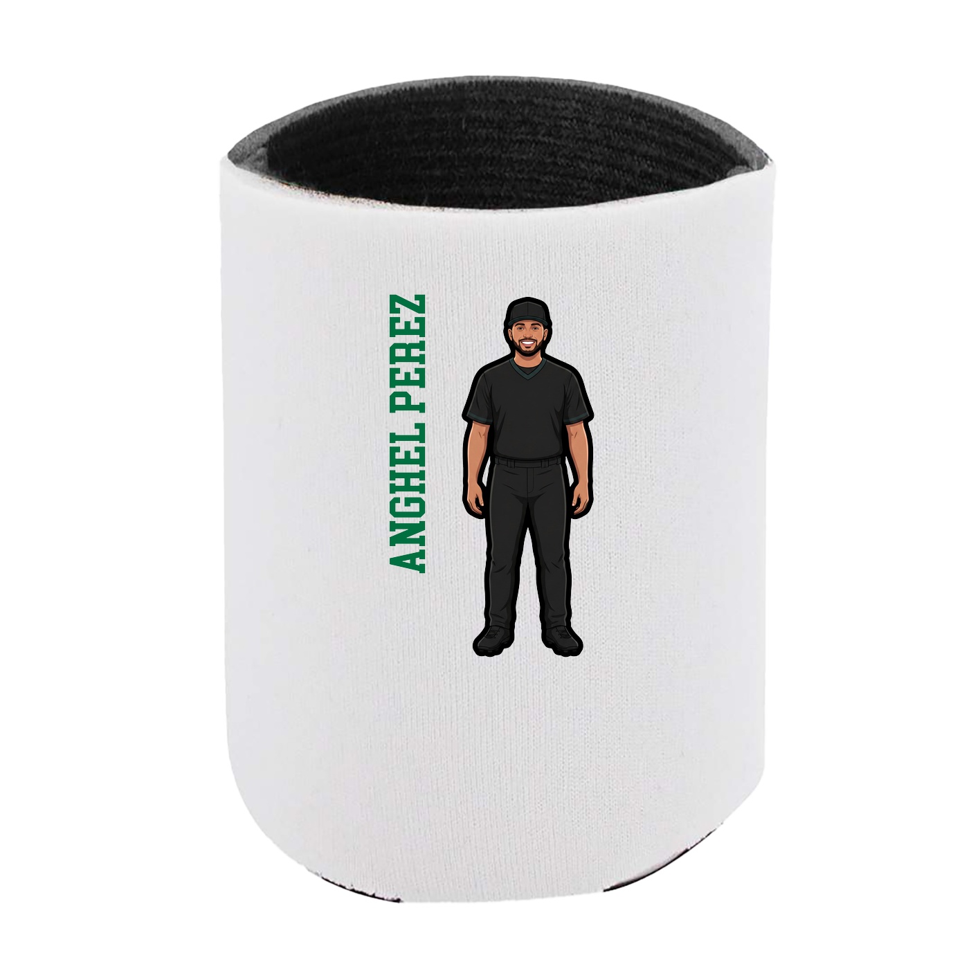 Can Holder — Name Vertical in White