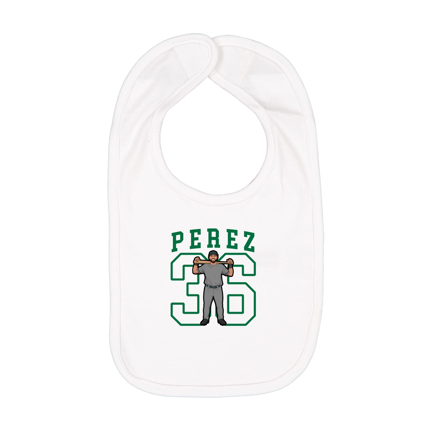 Infant Bib — Shirsey in White