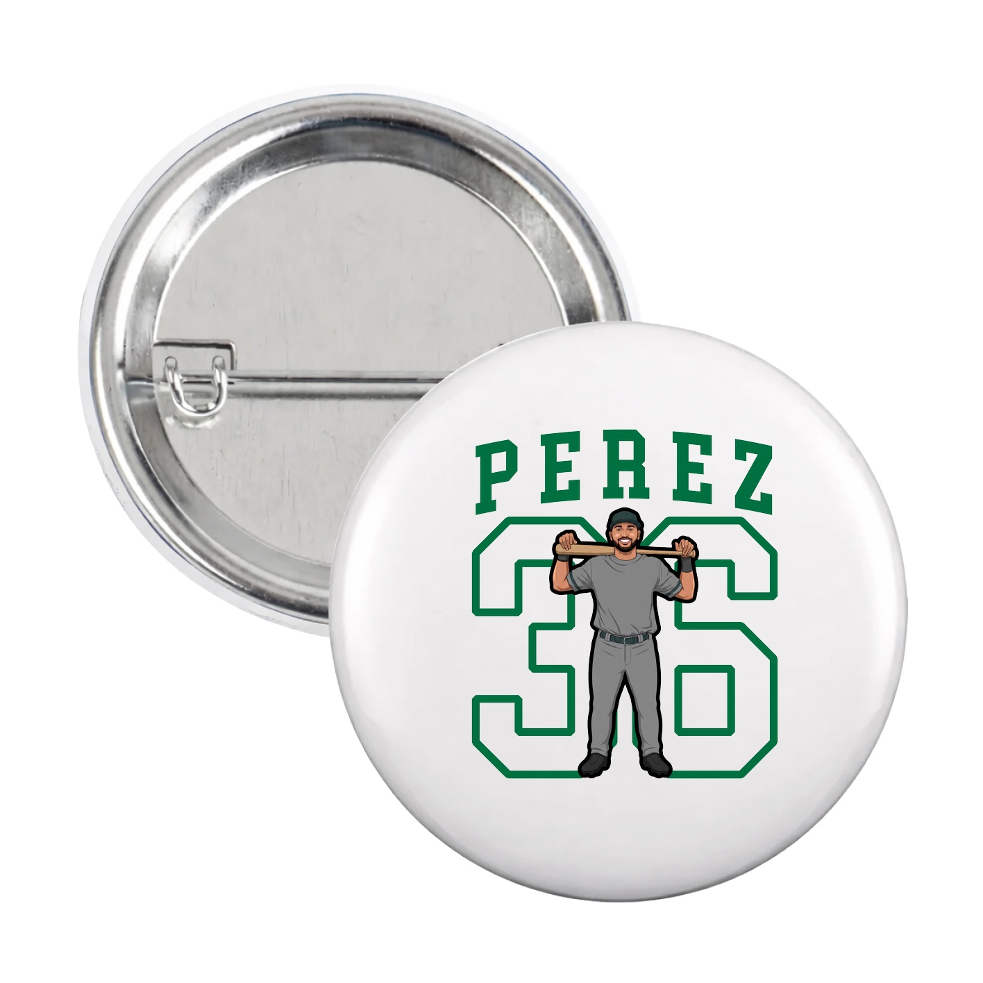 Game Day Button — Shirsey in White