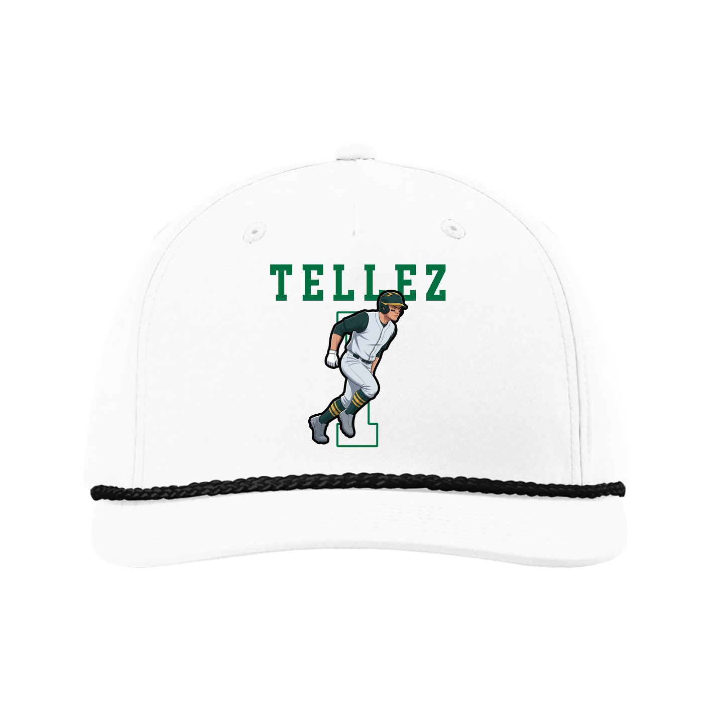 Five-Panel Classic Rope Cap — Shirsey in White