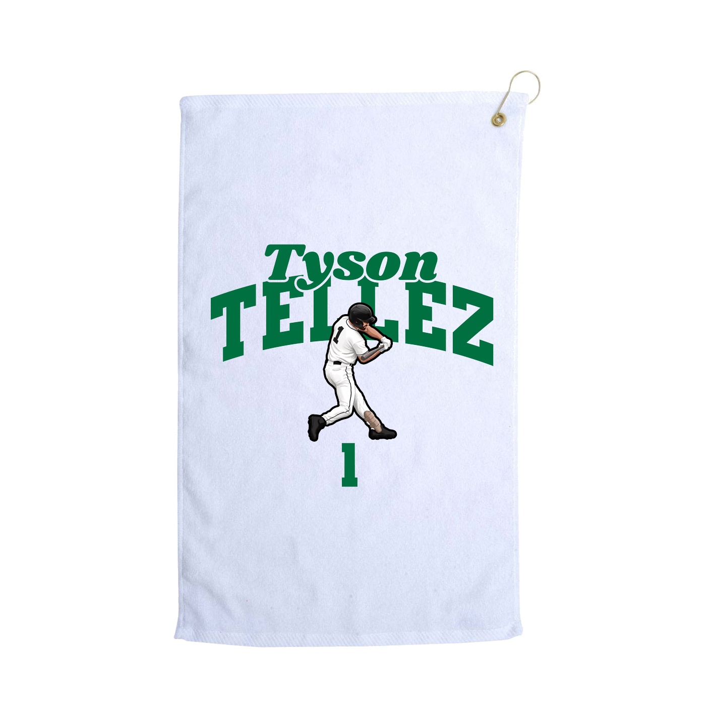 Golf Towel — Signature Arch in White