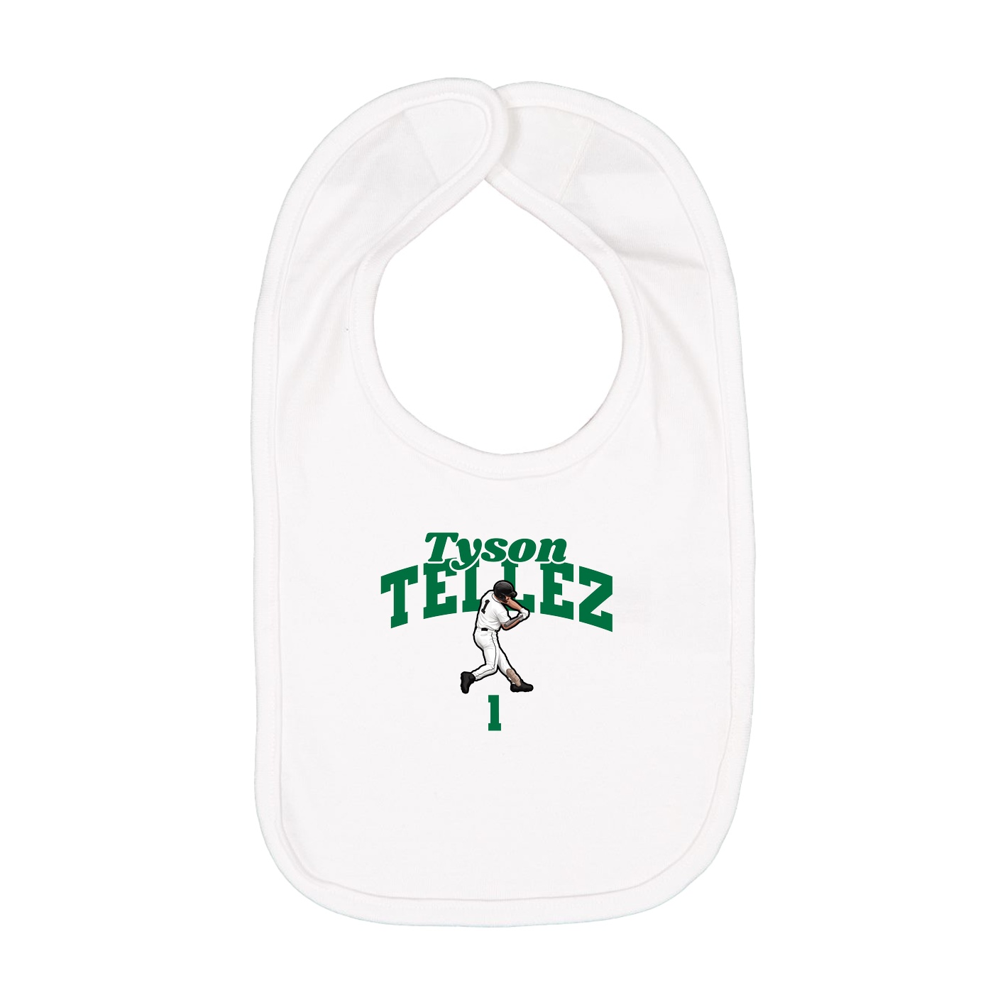 Infant Bib — Signature Arch in White