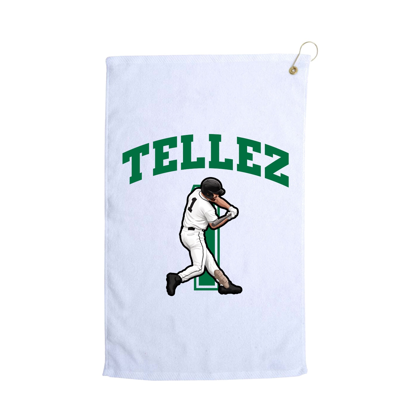 Golf Towel — Number in White