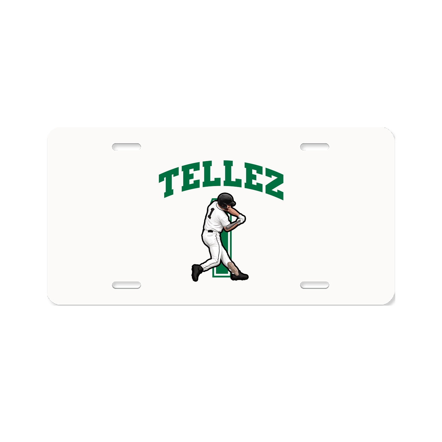 License Plate — Number in Classic