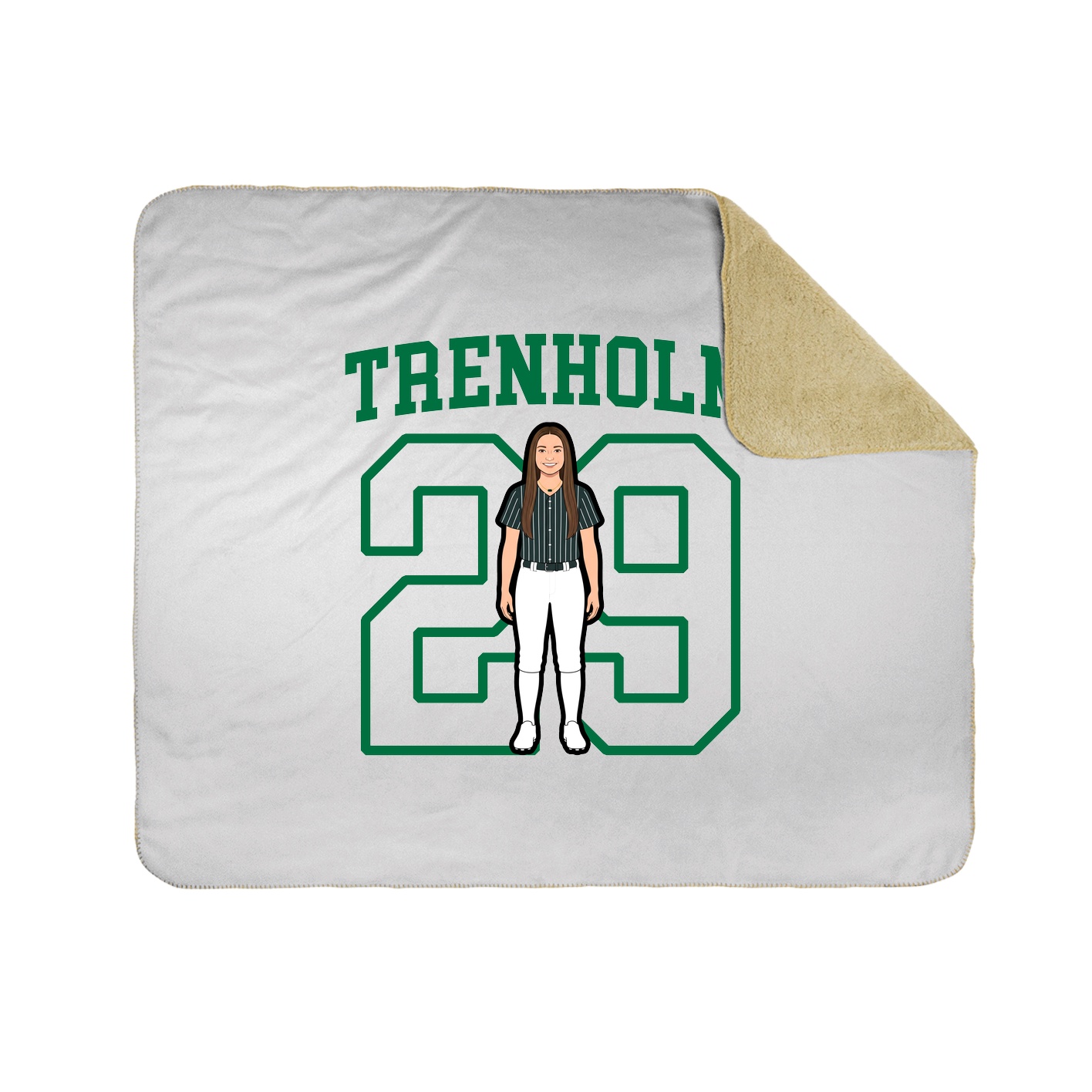 Throw Blanket — Shirsey in White