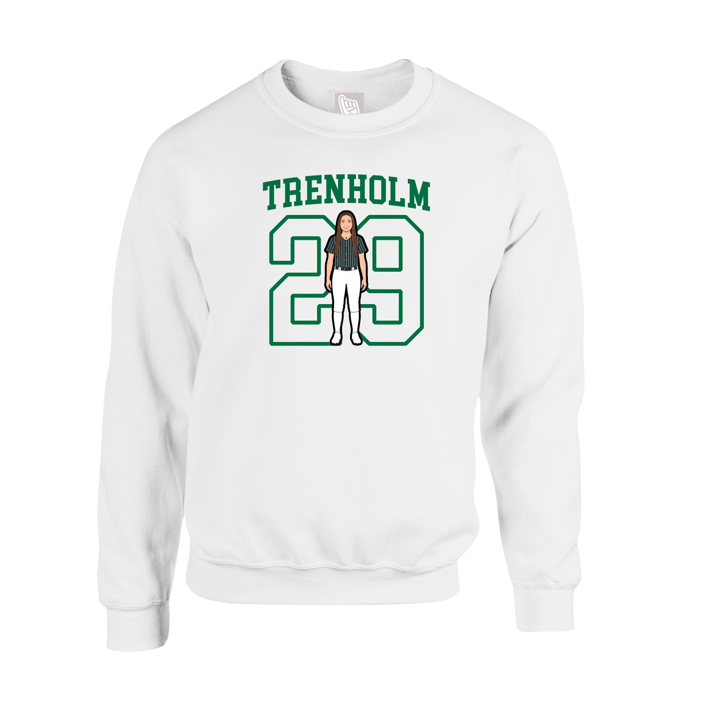 Fleece Crew — Shirsey in White
