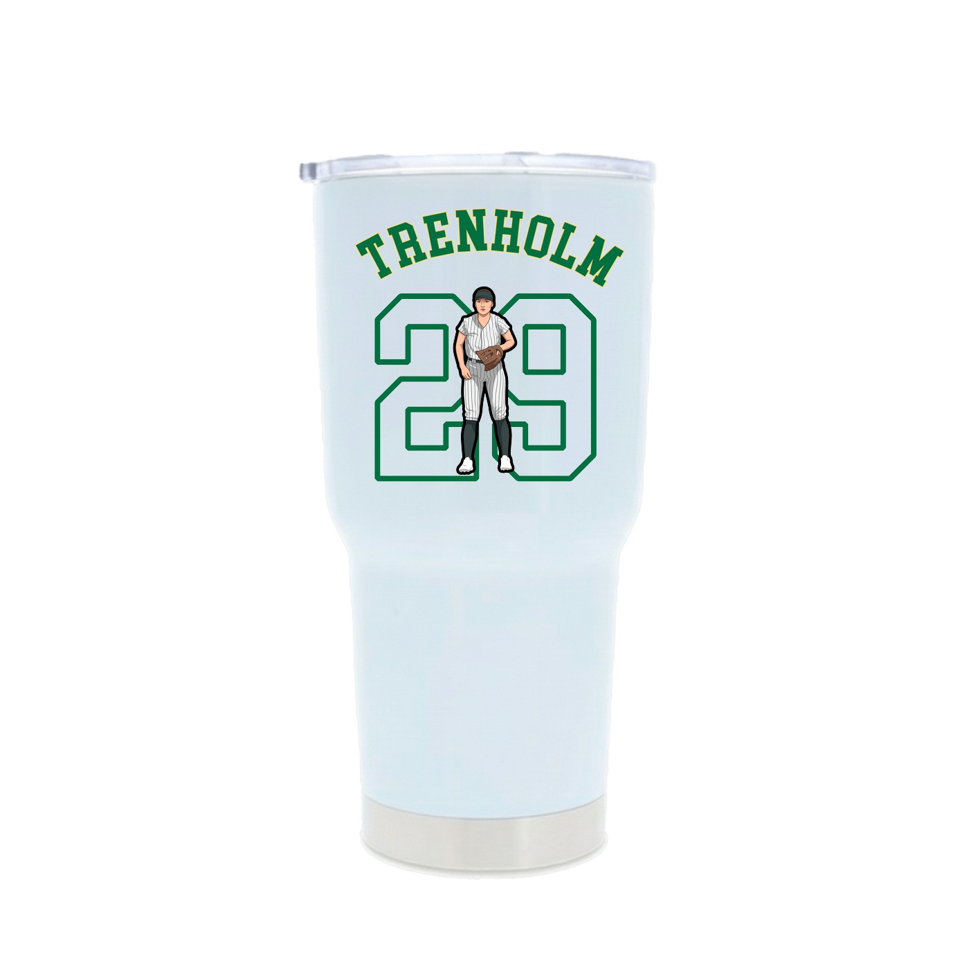 30oz Stainless Steel Tumbler — Shirsey Arch in White