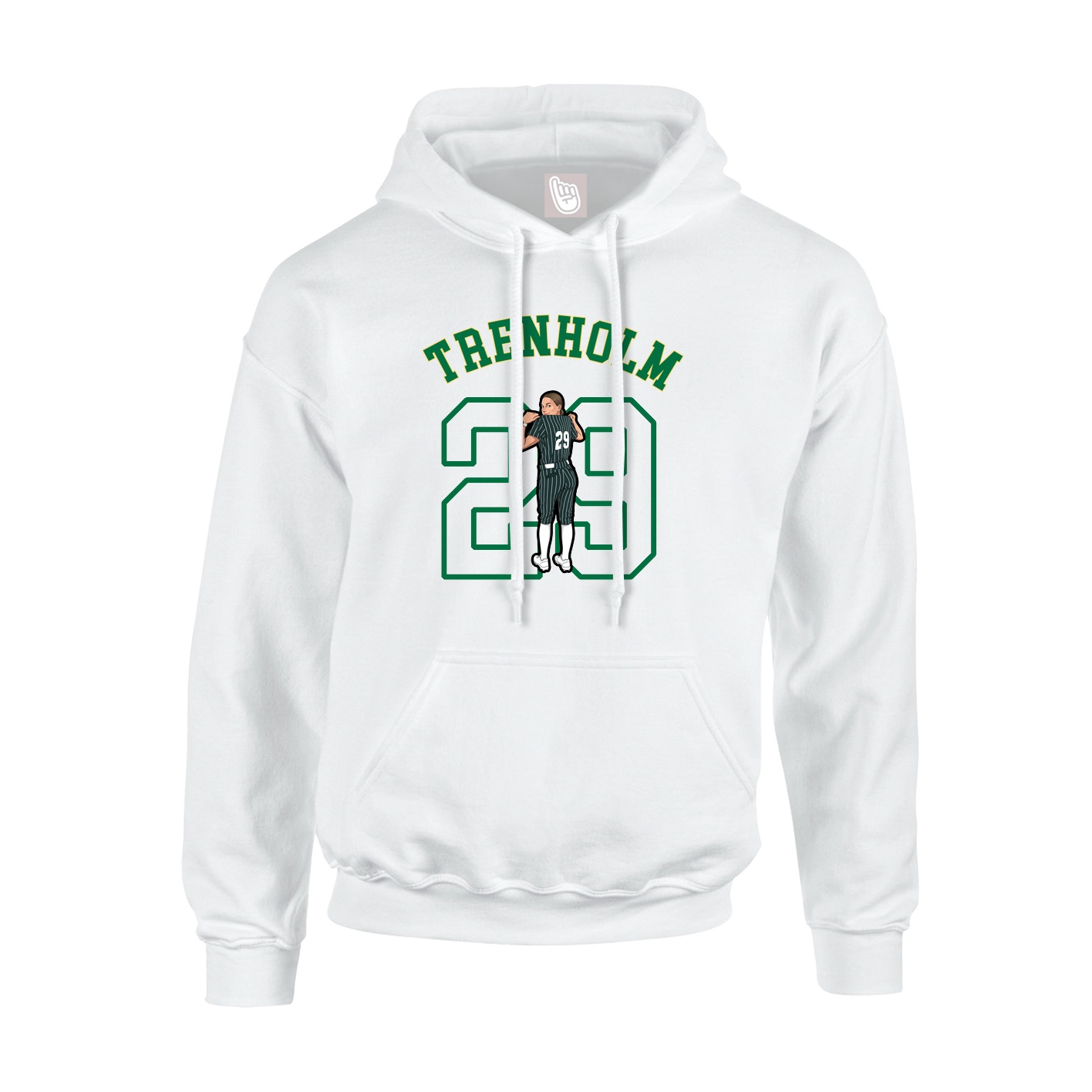 Hoodie — Shirsey Arch in White