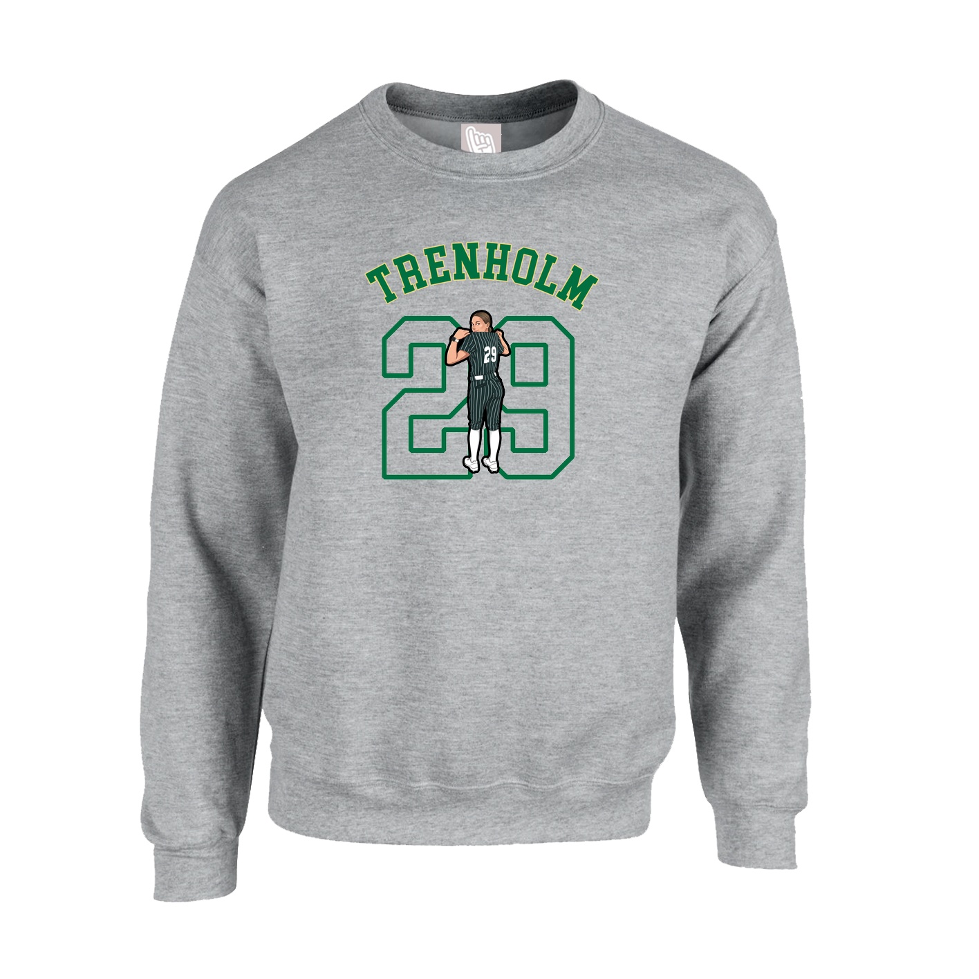 Fleece Crew — Shirsey Arch in Grey