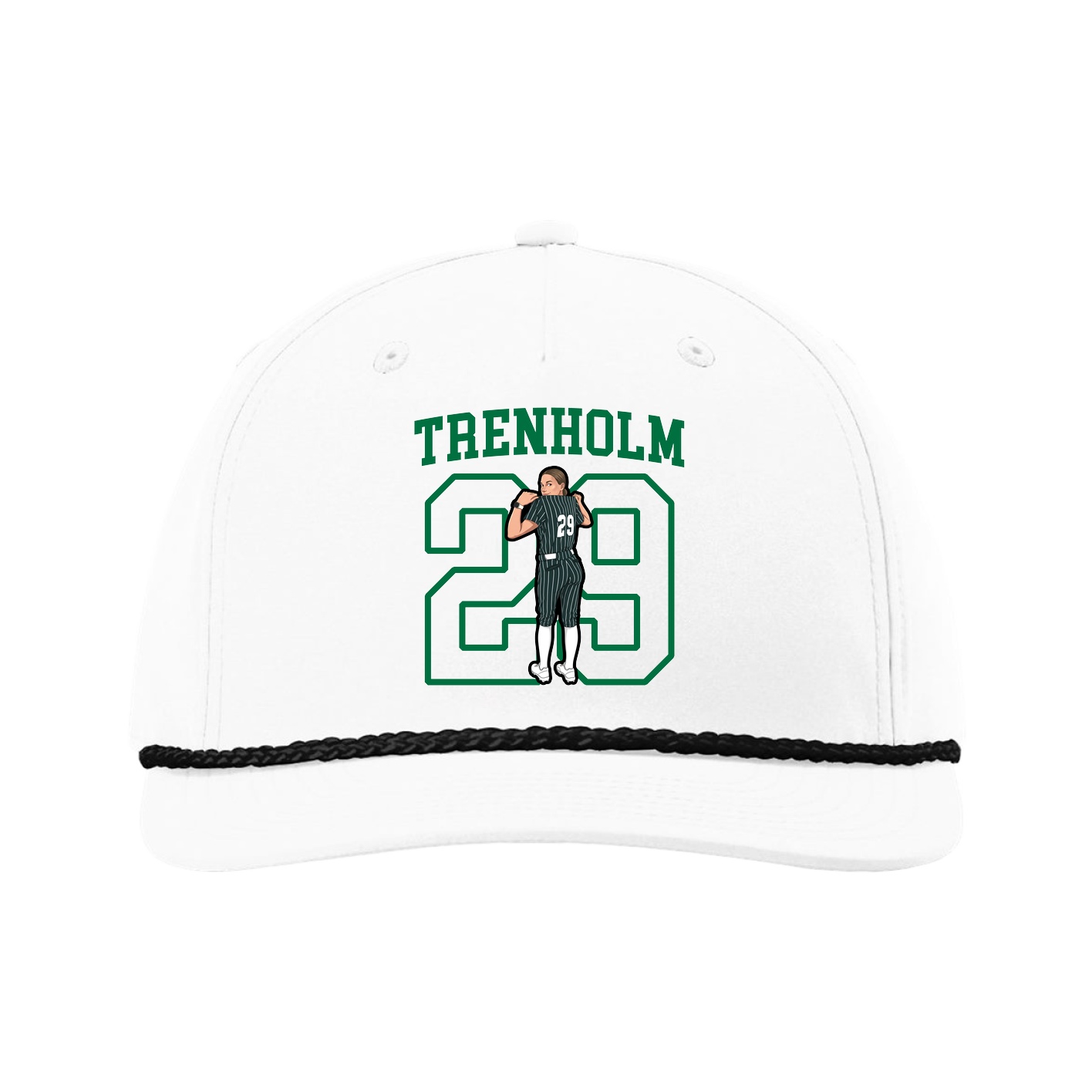 Five-Panel Classic Rope Cap — Shirsey in White