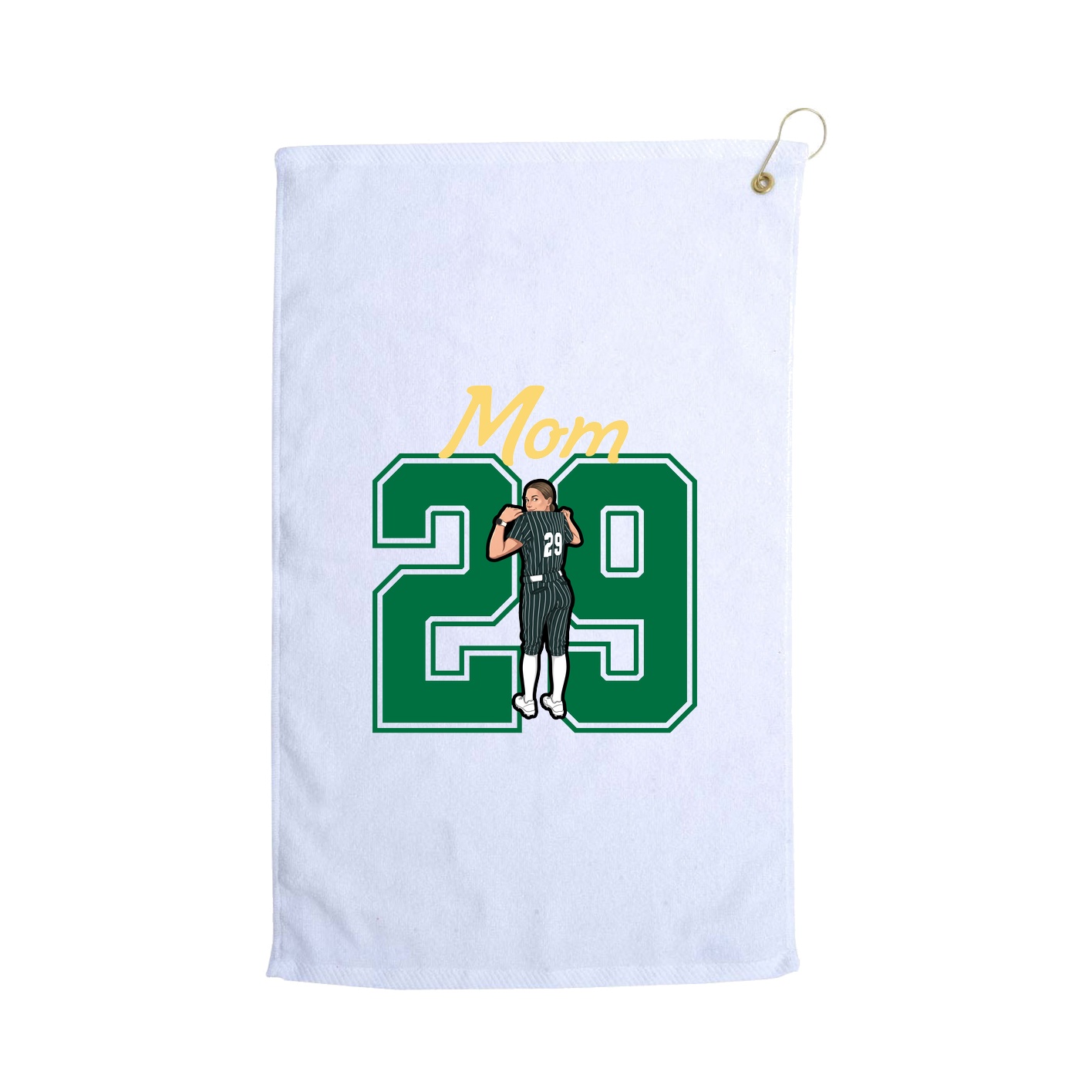 Golf Towel — Mothers Day Shirsey in White
