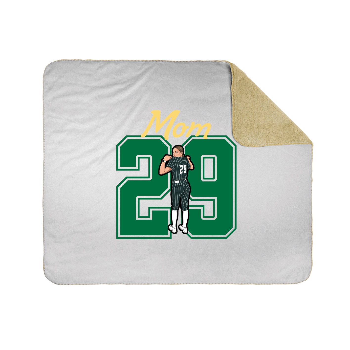 Throw Blanket — Mothers Day Shirsey in White