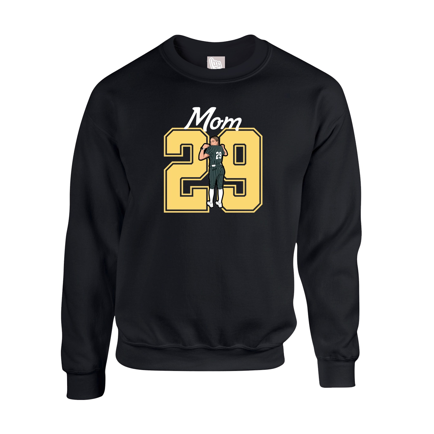 Fleece Crew — Mothers Day Shirsey in Black