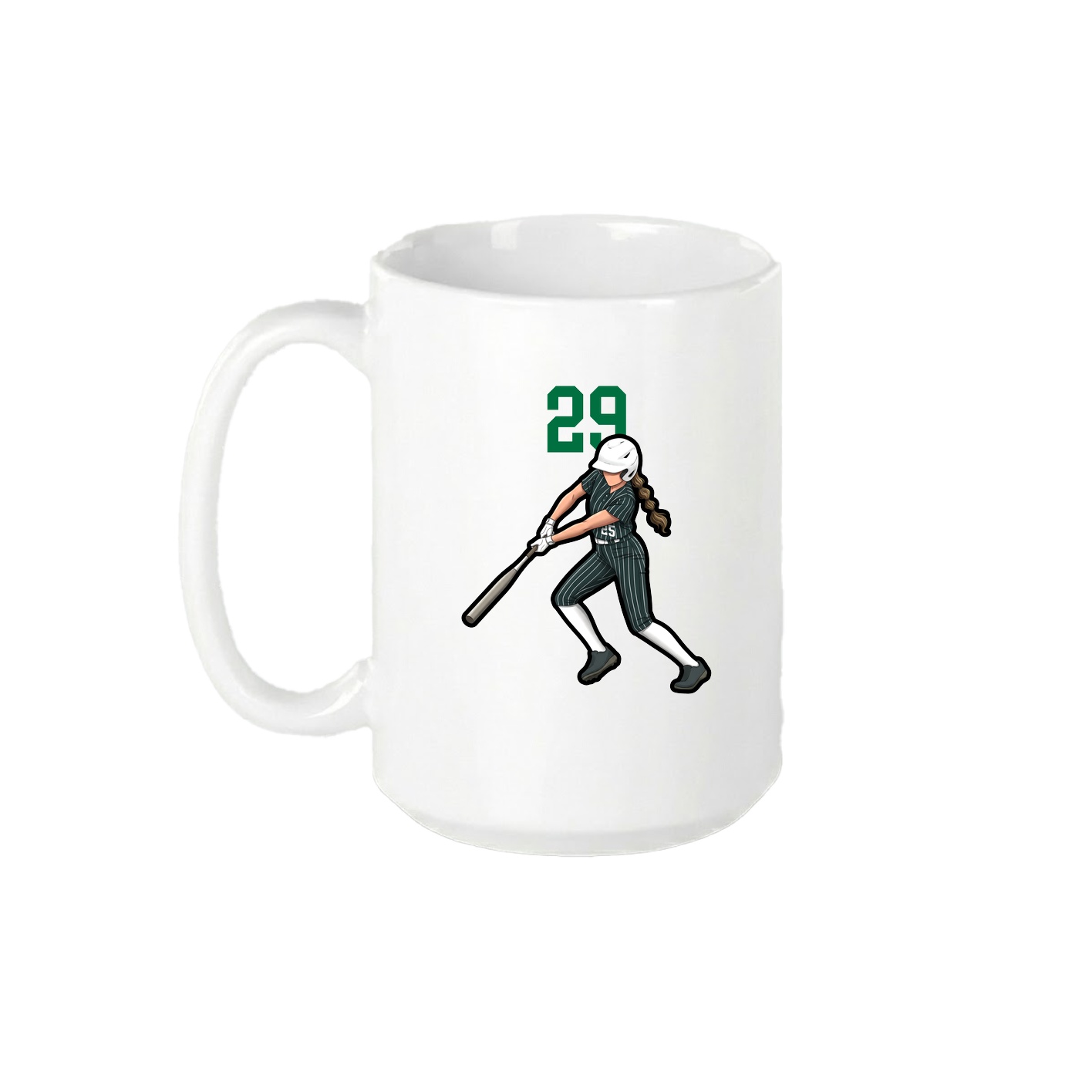 15oz Coffee Mug — Number Top in White
