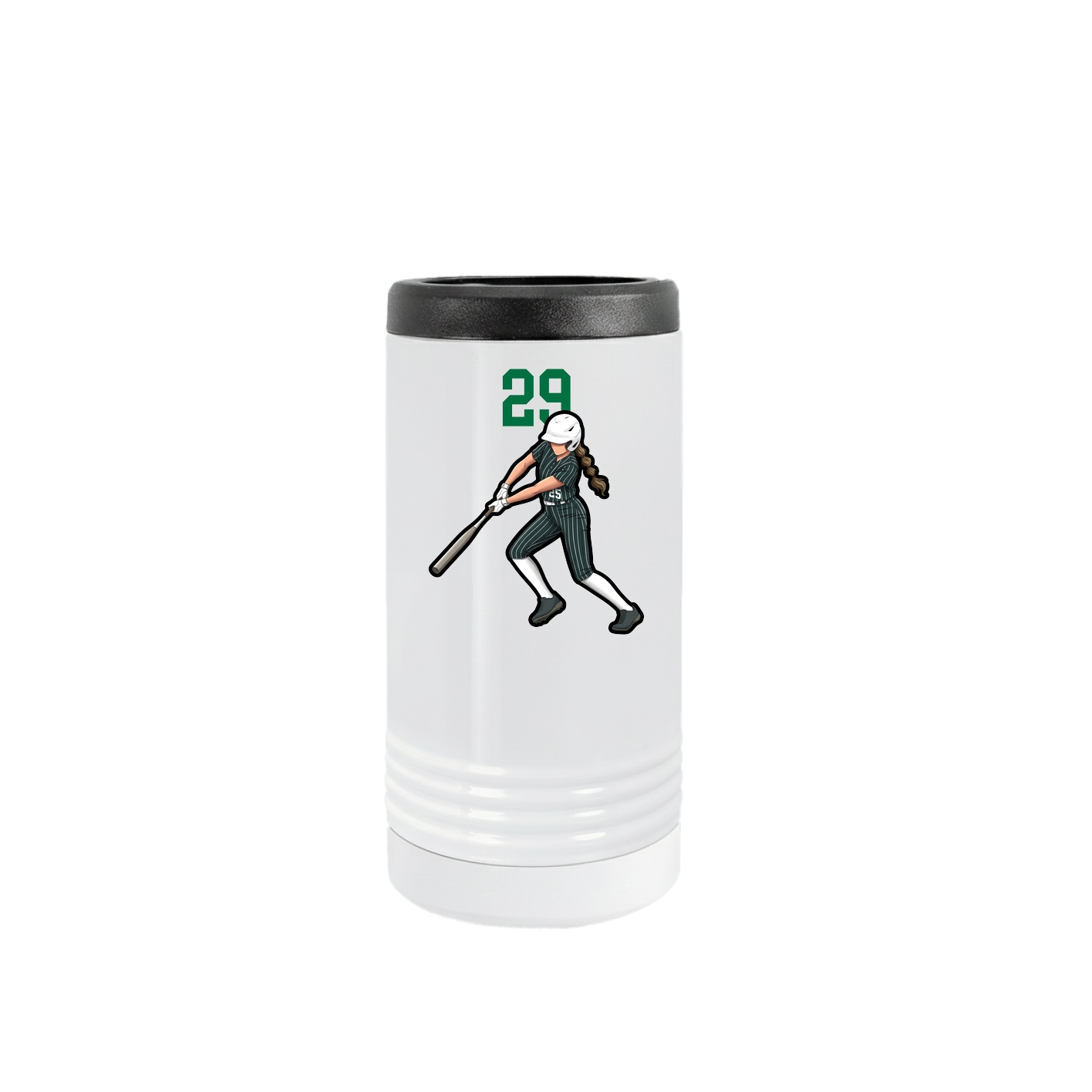 Slim Beverage Holder — Number Top in White