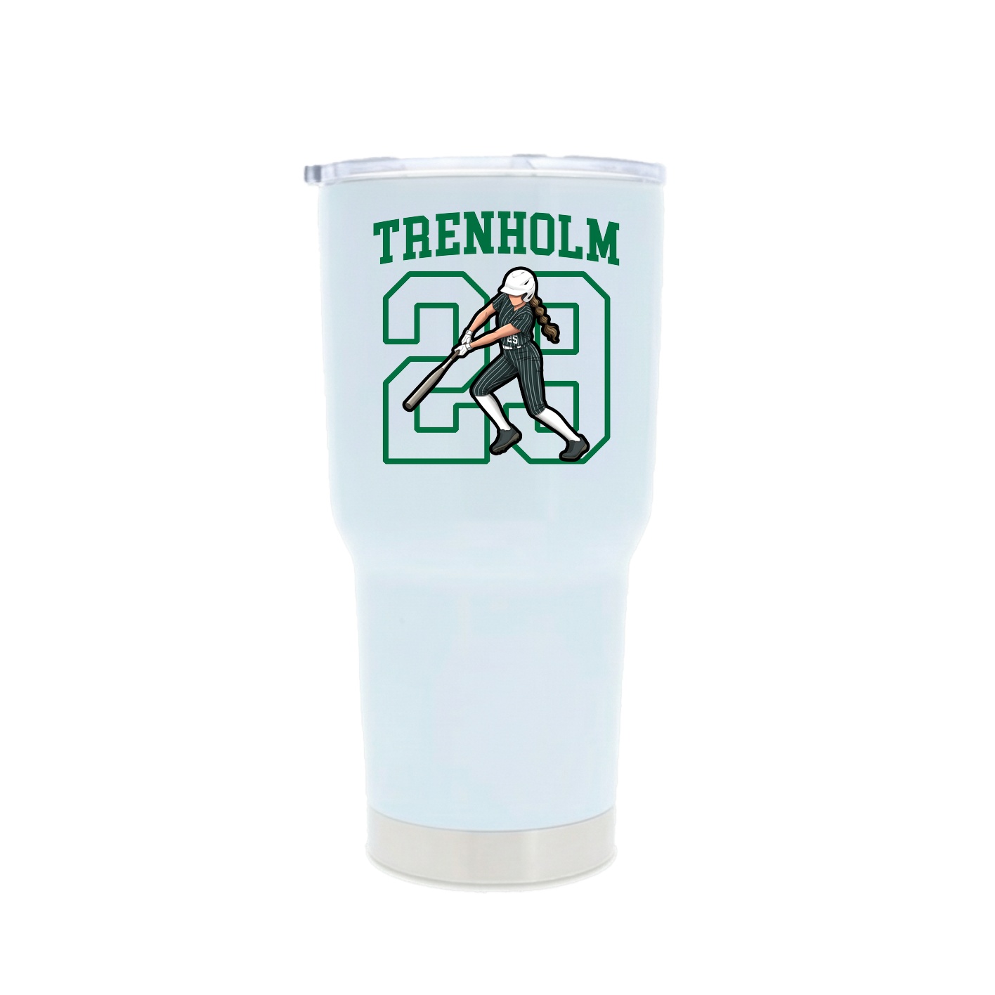 30oz Stainless Steel Tumbler — Shirsey in White