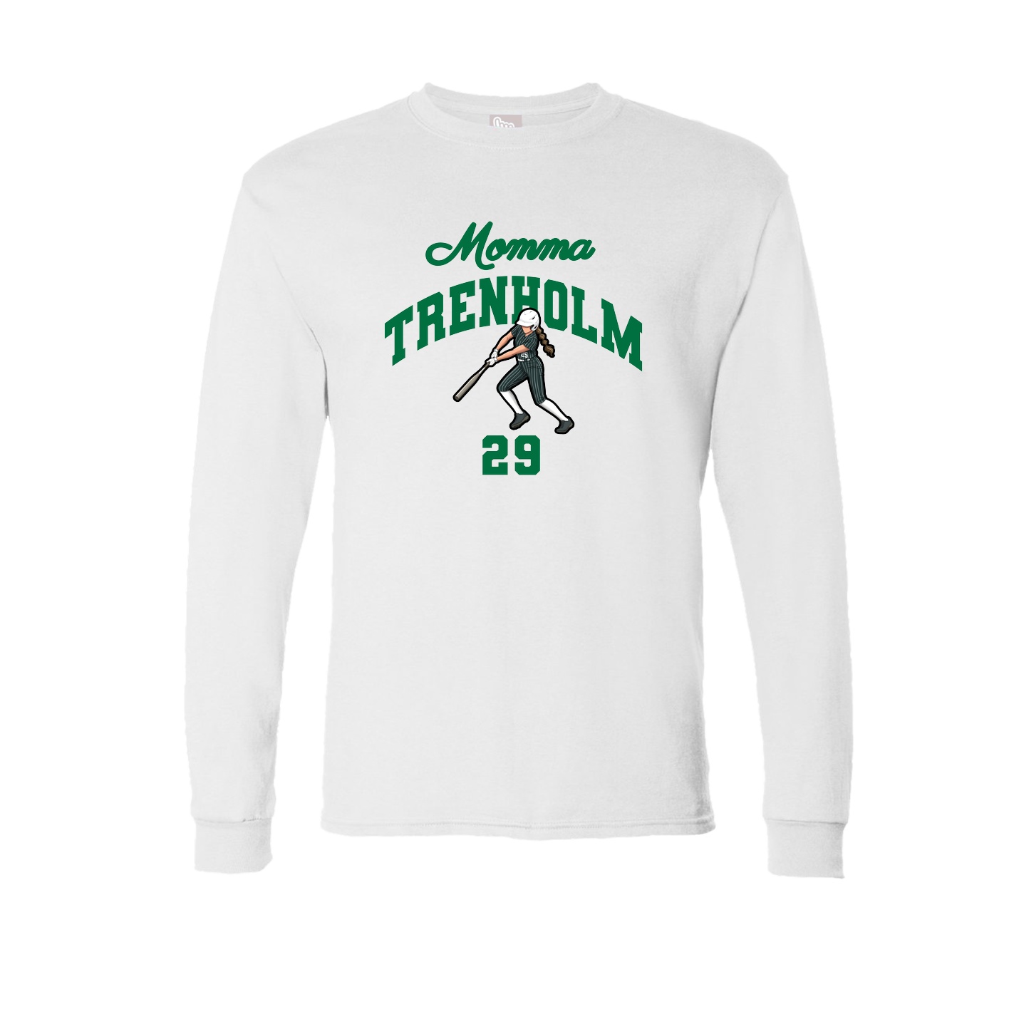 Long Sleeve Tee — Mothers Day Arch in White