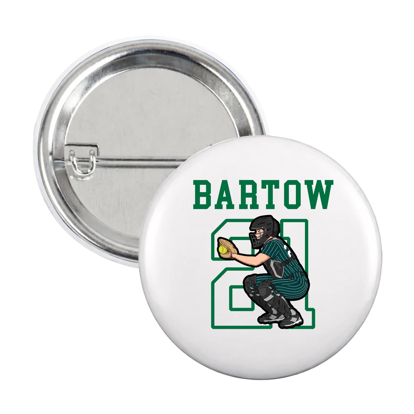 Game Day Button — Shirsey in White