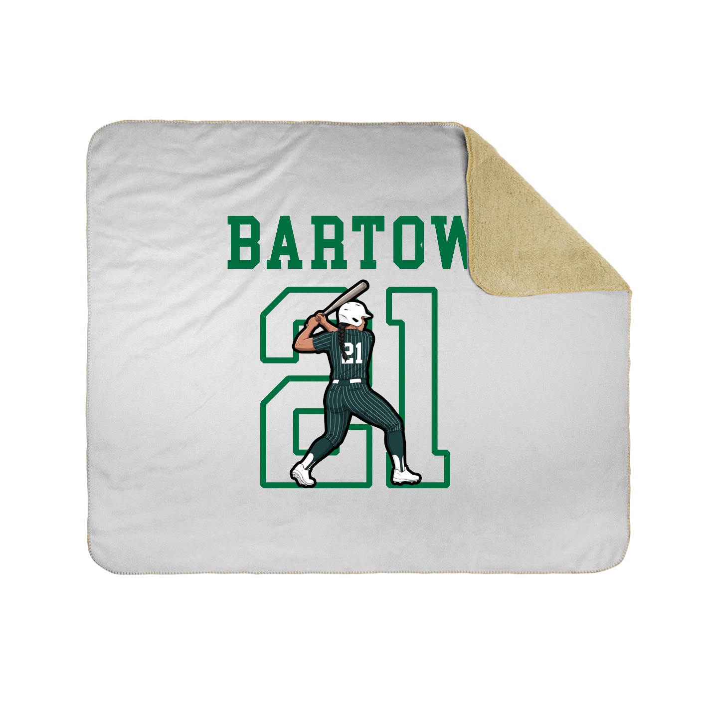 Throw Blanket — Shirsey in White