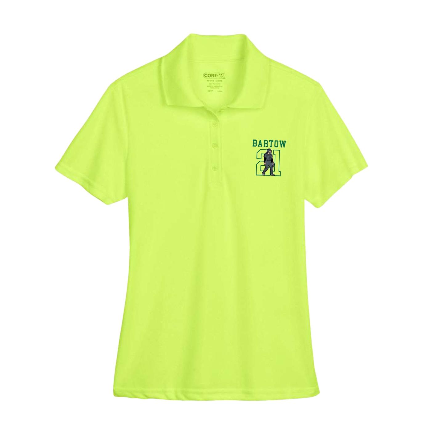 Womens Performance Polo — Shirsey in Yellow