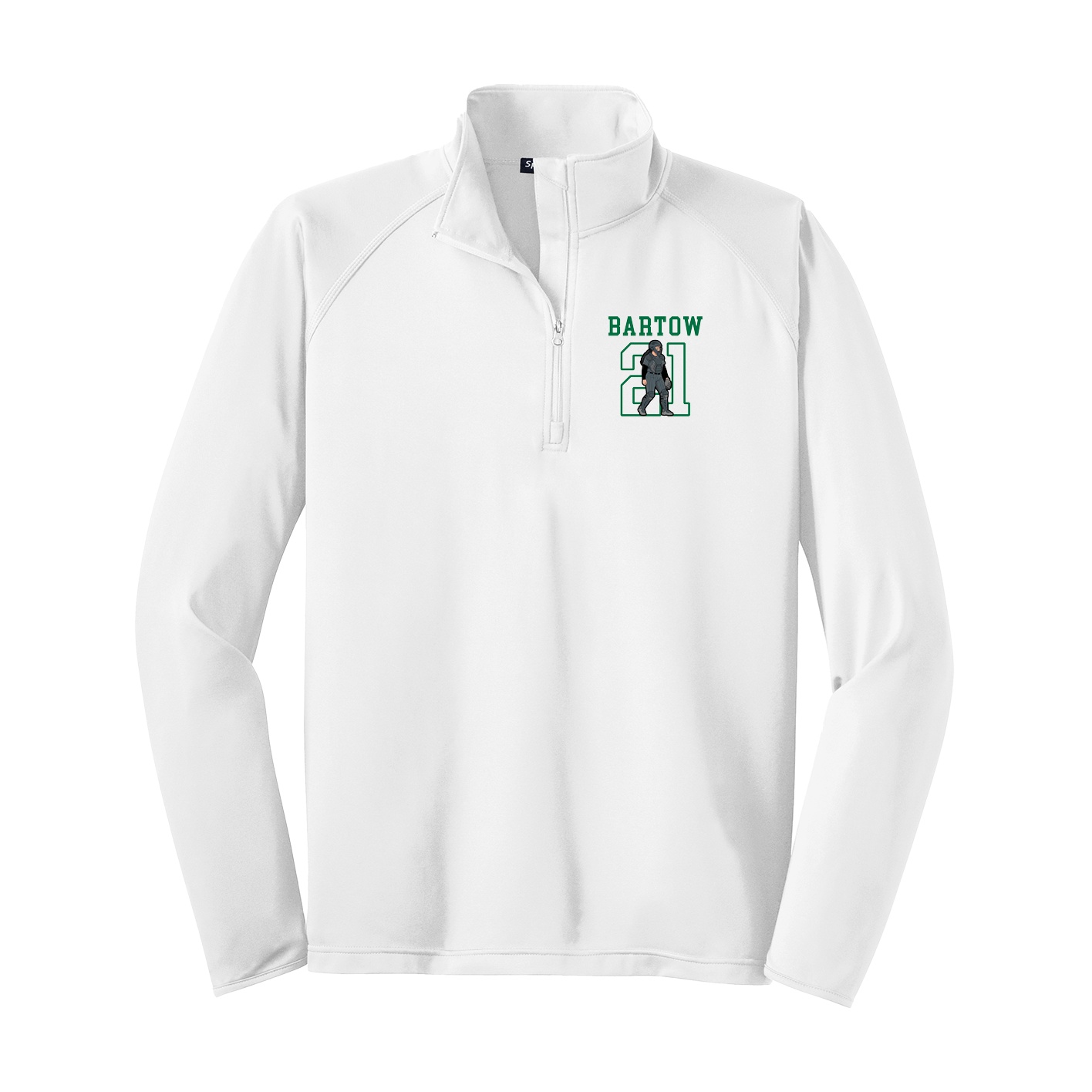 Q-Zip Pullover — Shirsey in White