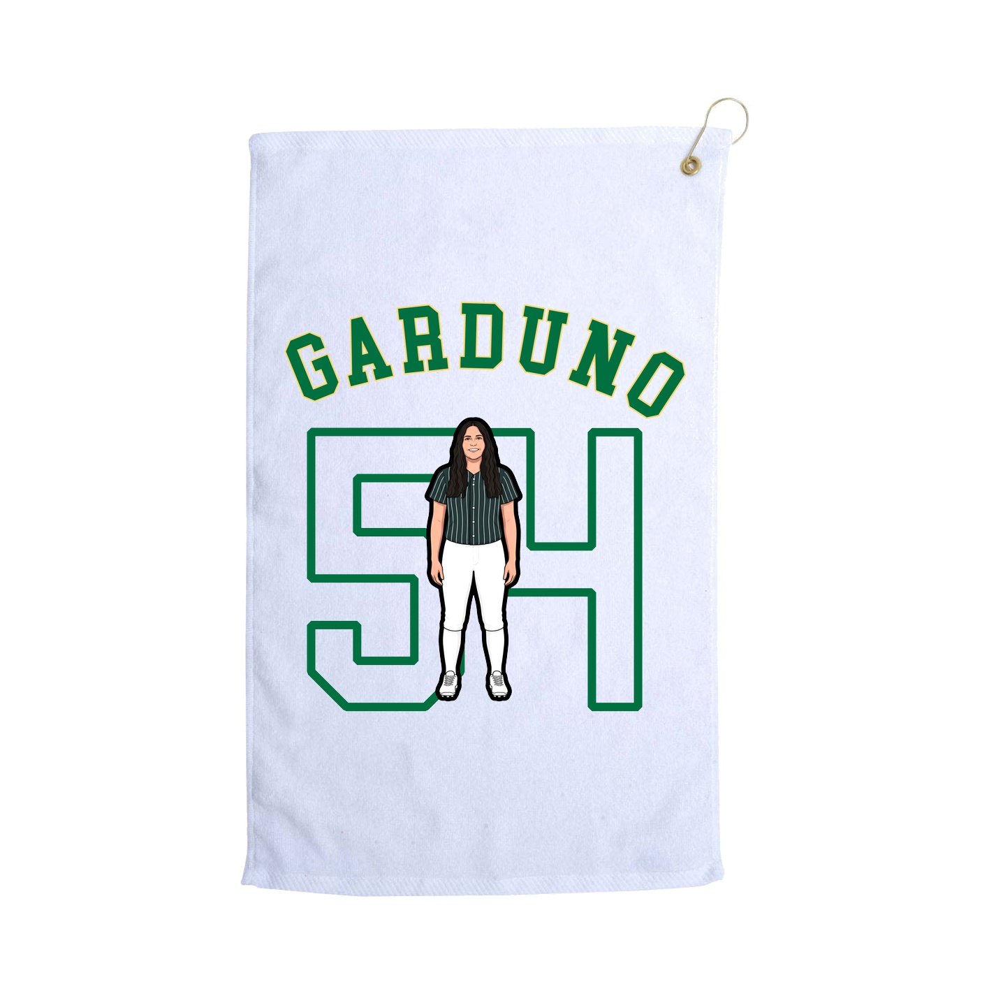 Golf Towel — Shirsey Arch in White