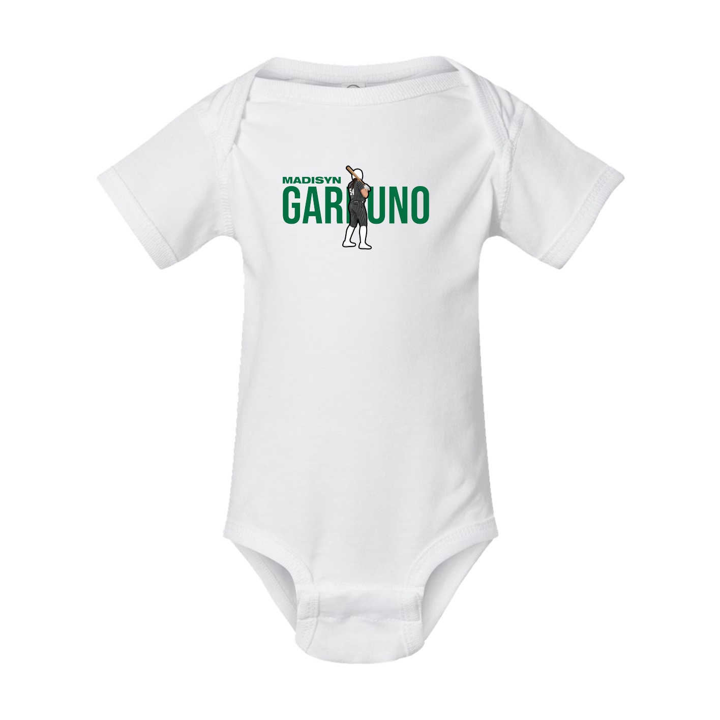 Baby Onesie — Player Name in White