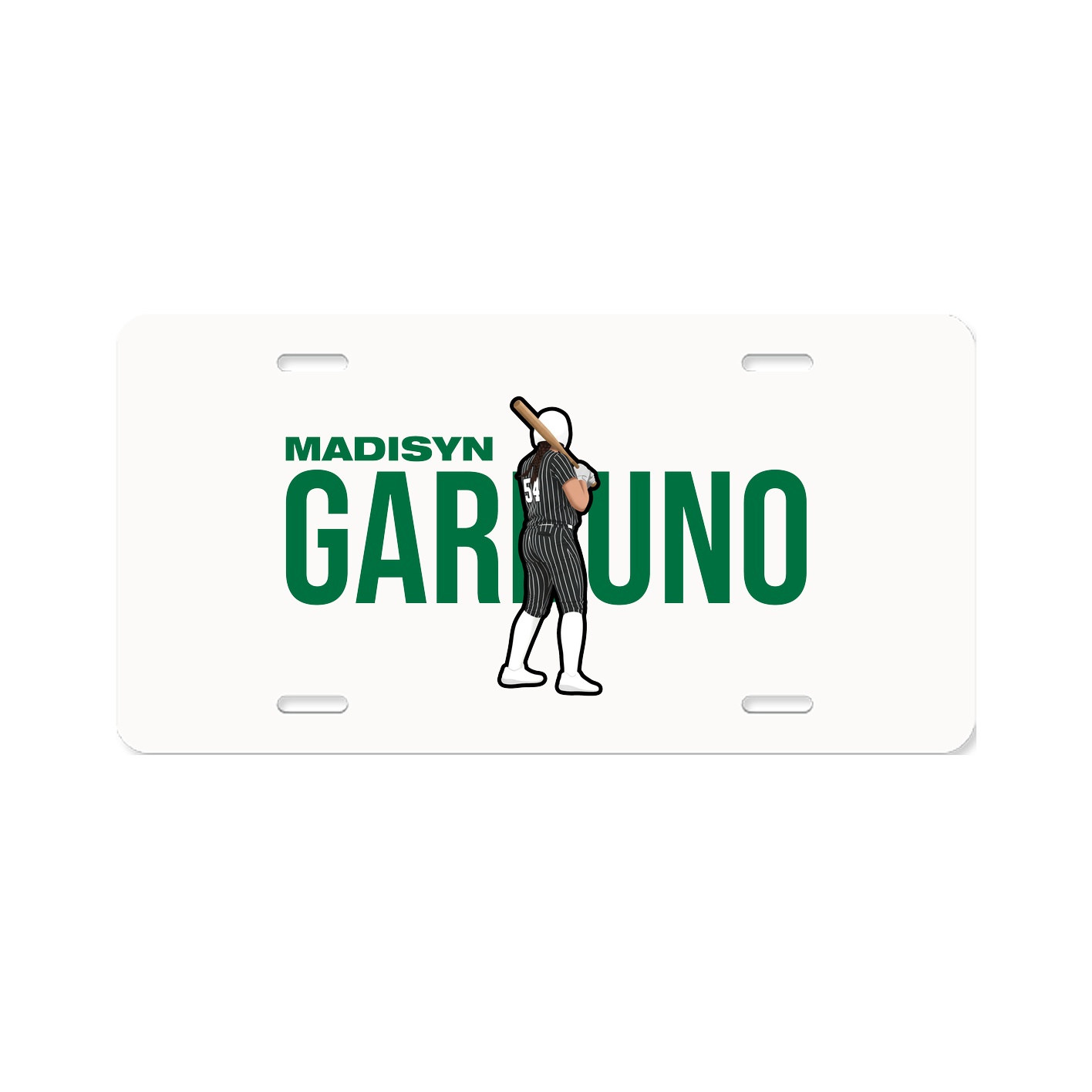 License Plate — Player Name in Classic