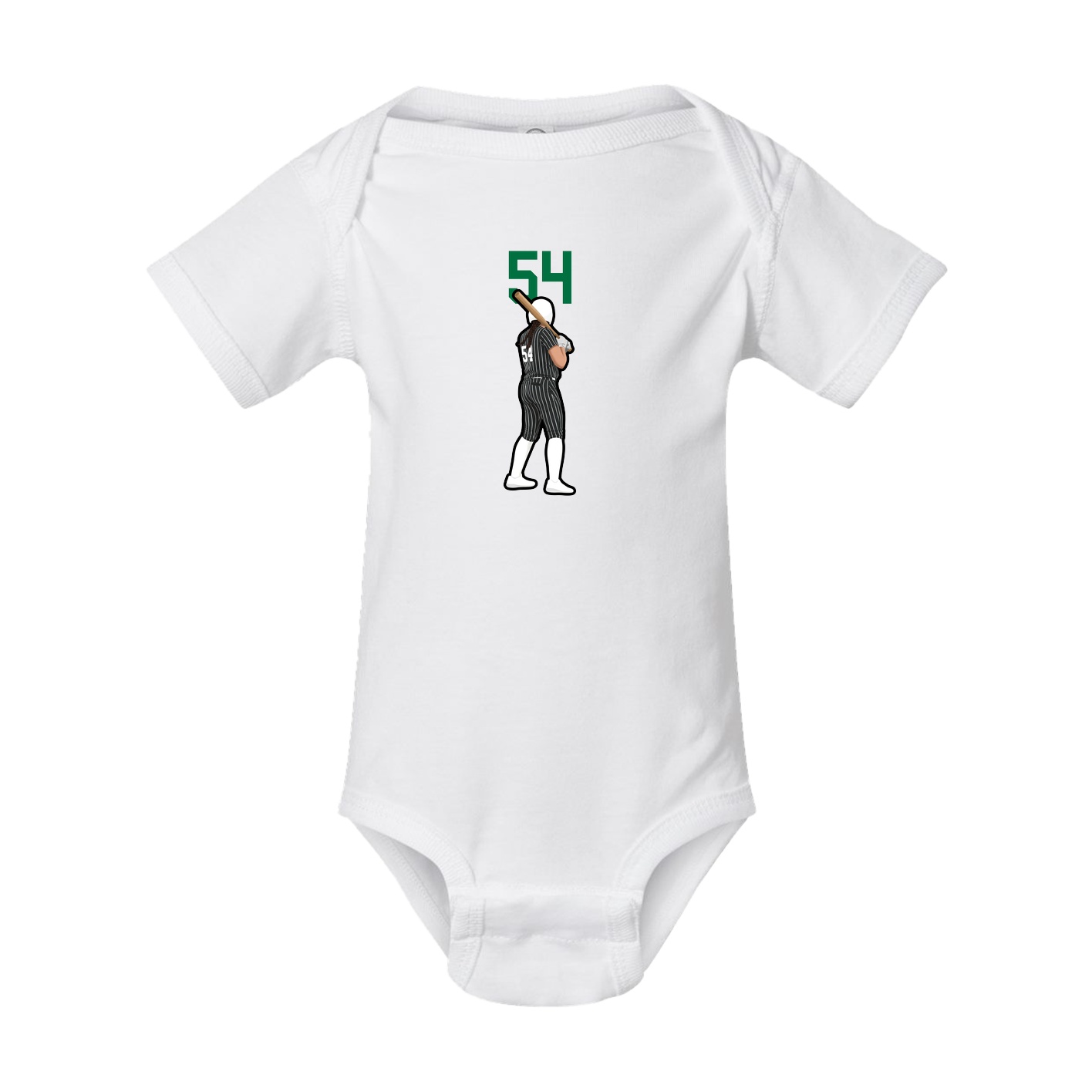 Baby Onesie — Number Top in White