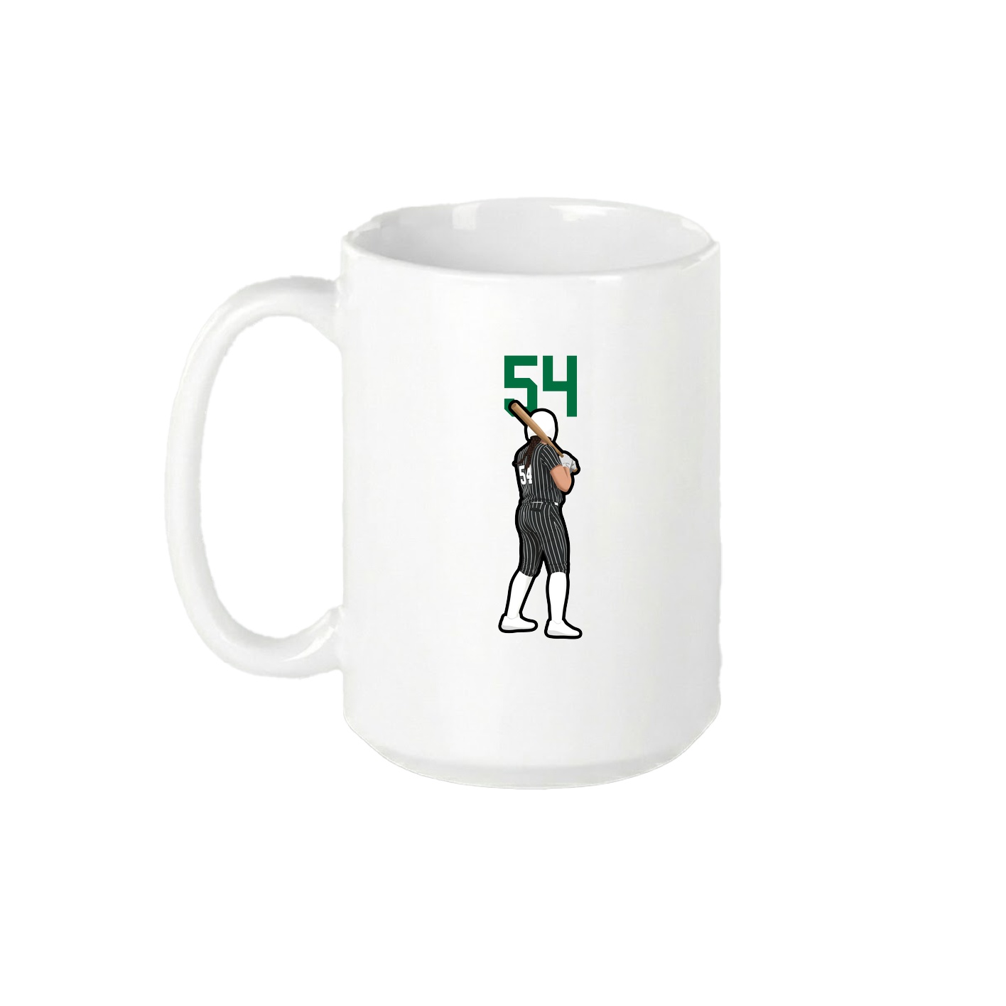 15oz Coffee Mug — Number Top in White