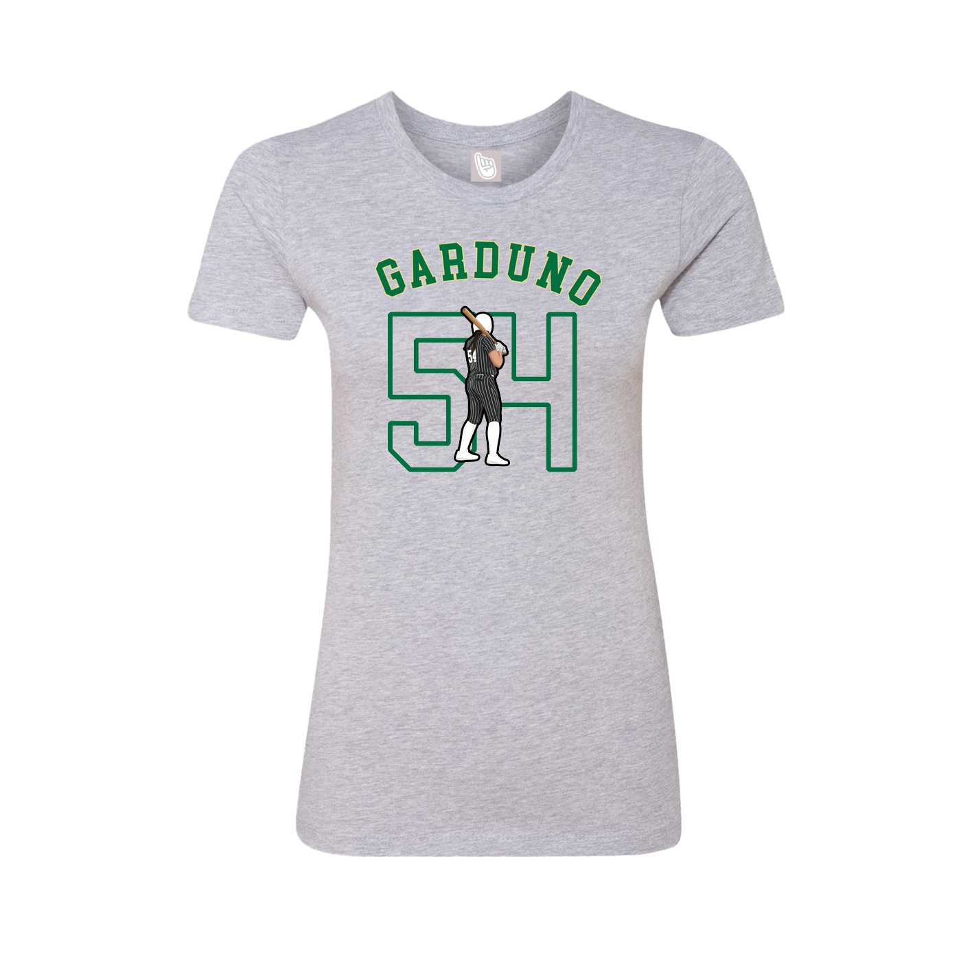 Fitted Women's Tee — Shirsey Arch in Grey