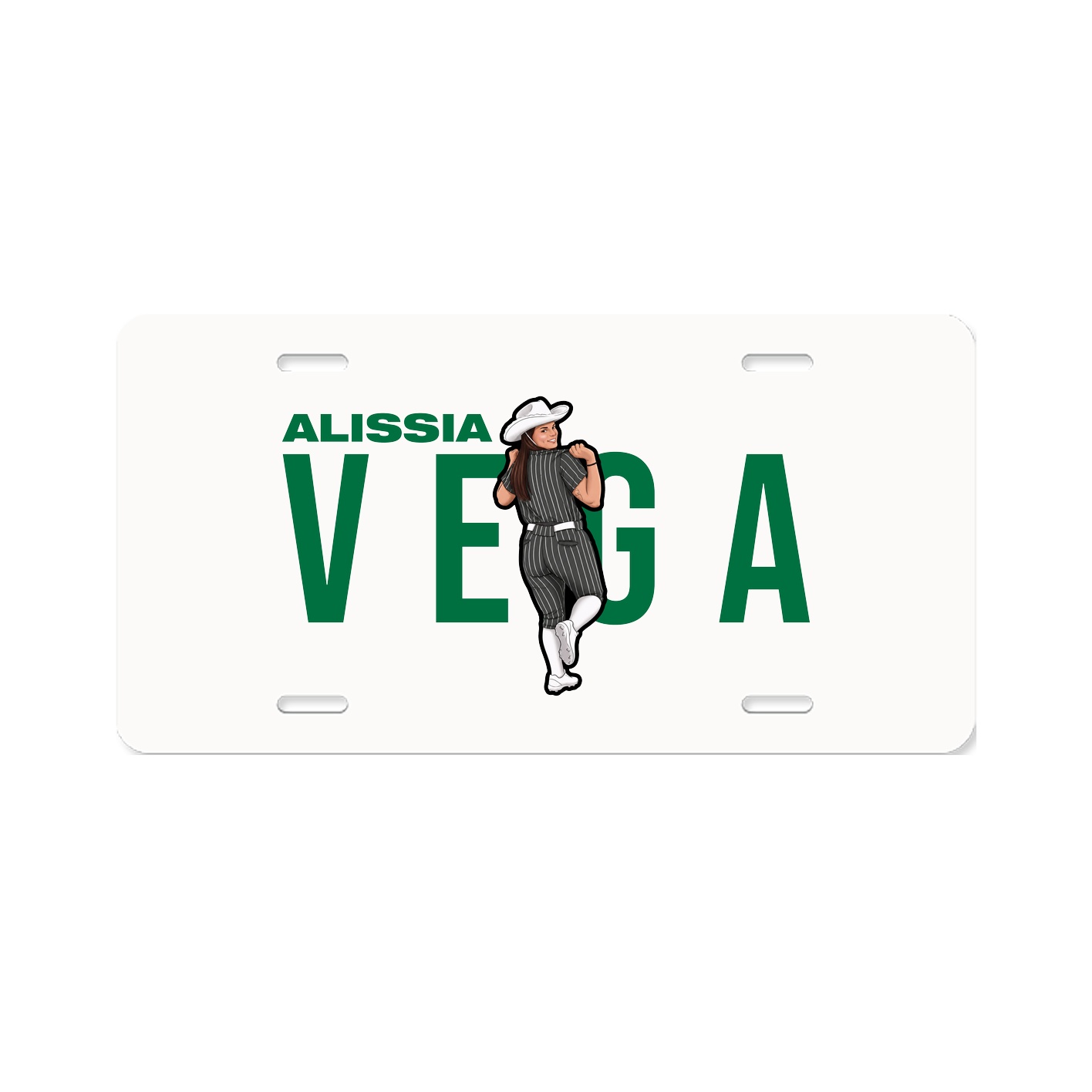 License Plate — Player Name in Classic