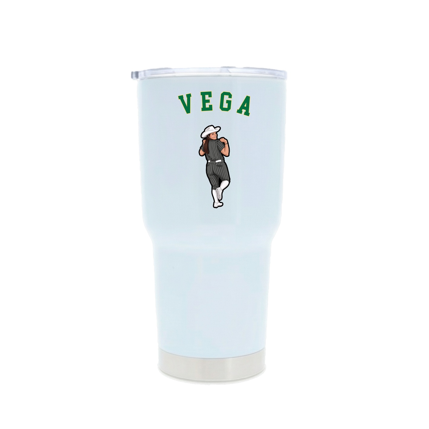 30oz Stainless Steel Tumbler — Shirsey Arch in White