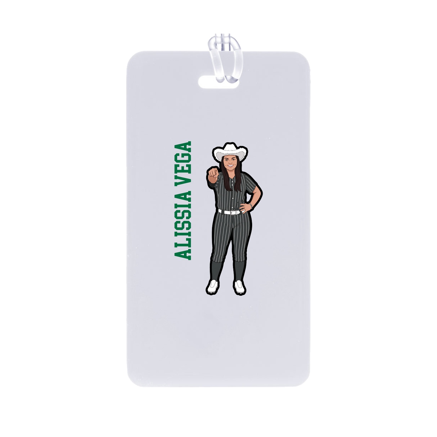 Bag Tag — Name Vertical in Classic