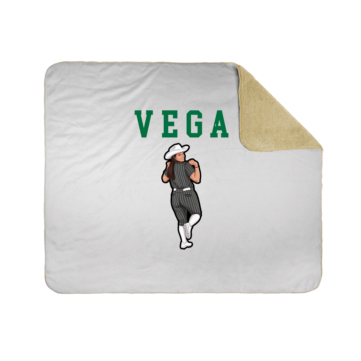 Throw Blanket — Shirsey in White