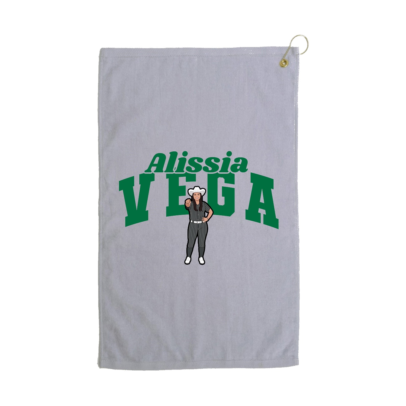 Golf Towel — Signature Arch in Grey