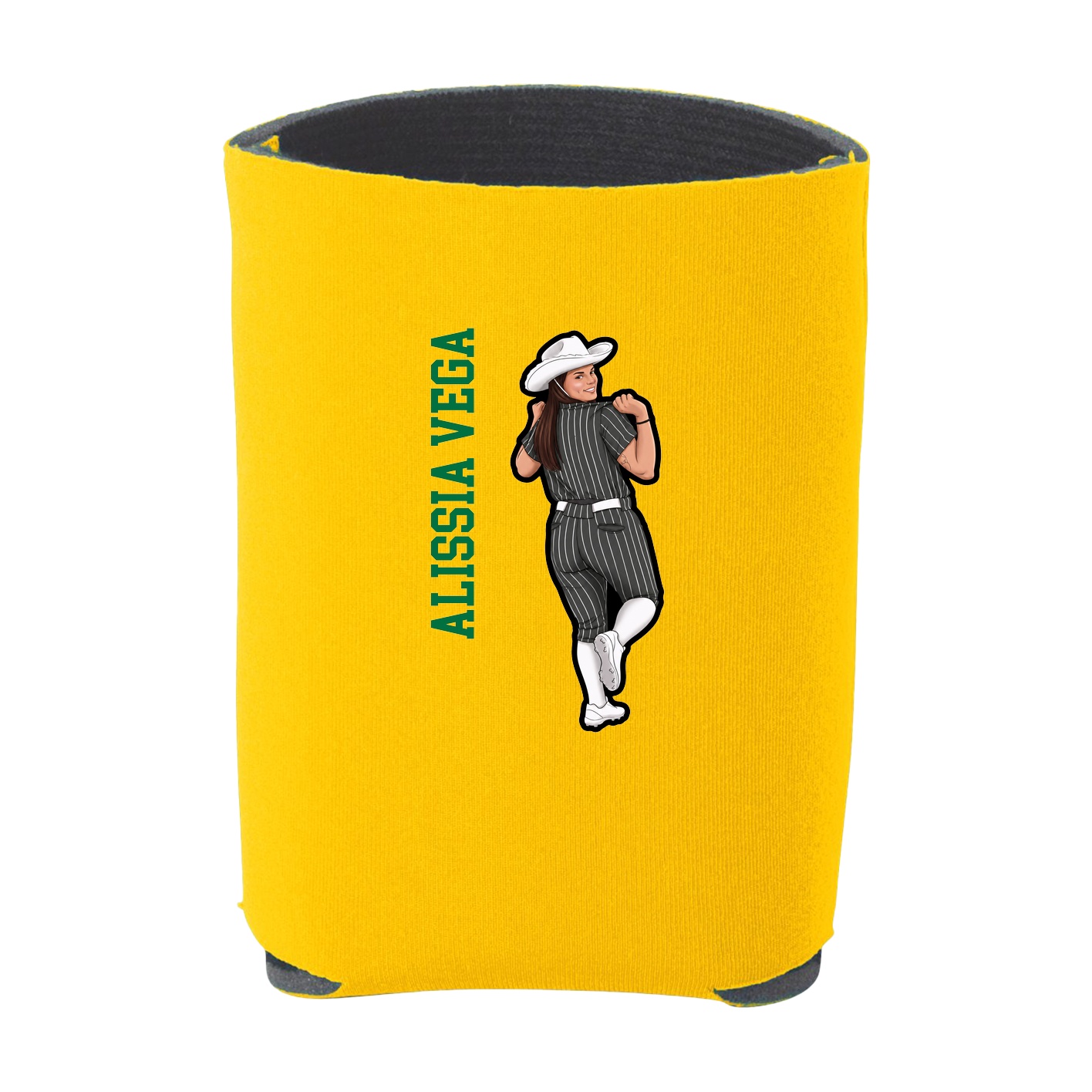 Can Holder — Name Vertical in Yellow