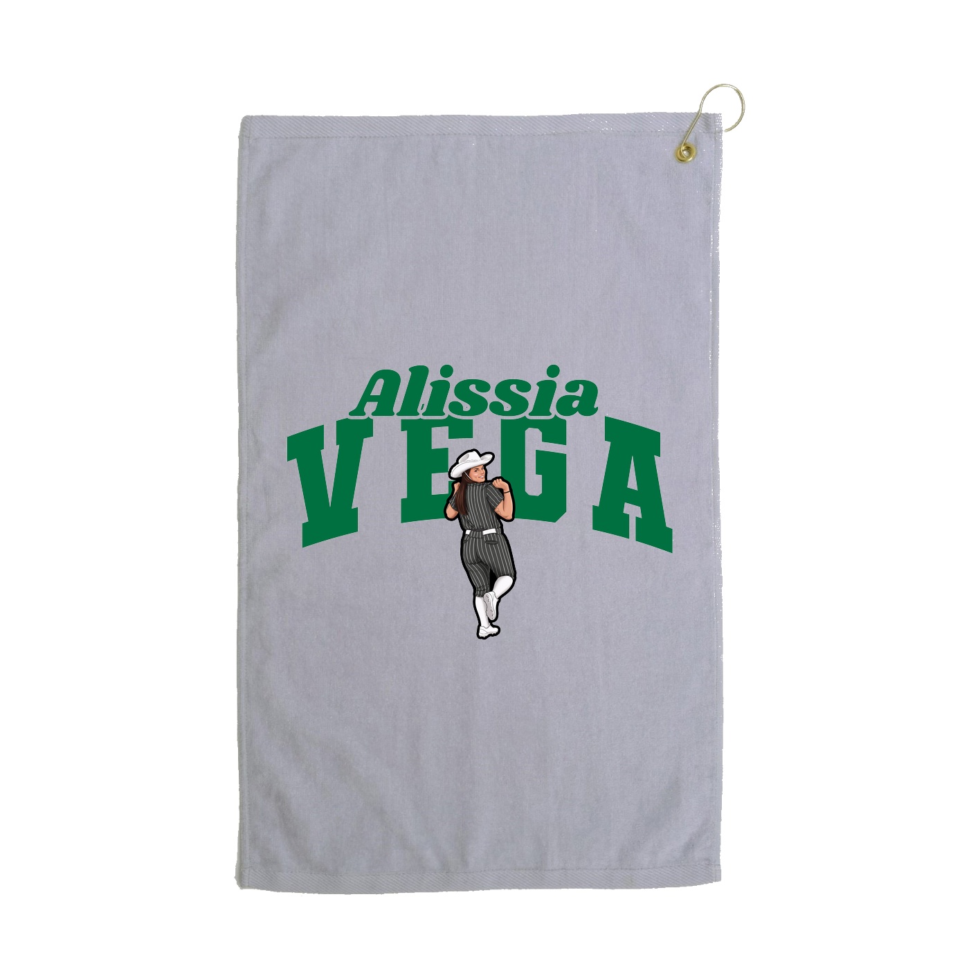 Golf Towel — Signature Arch in Grey