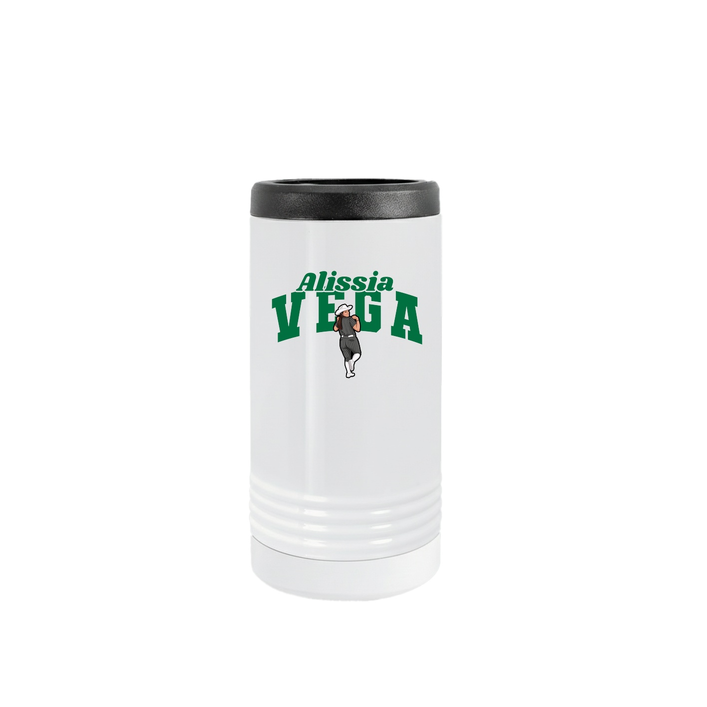 Slim Beverage Holder — Signature Arch in White
