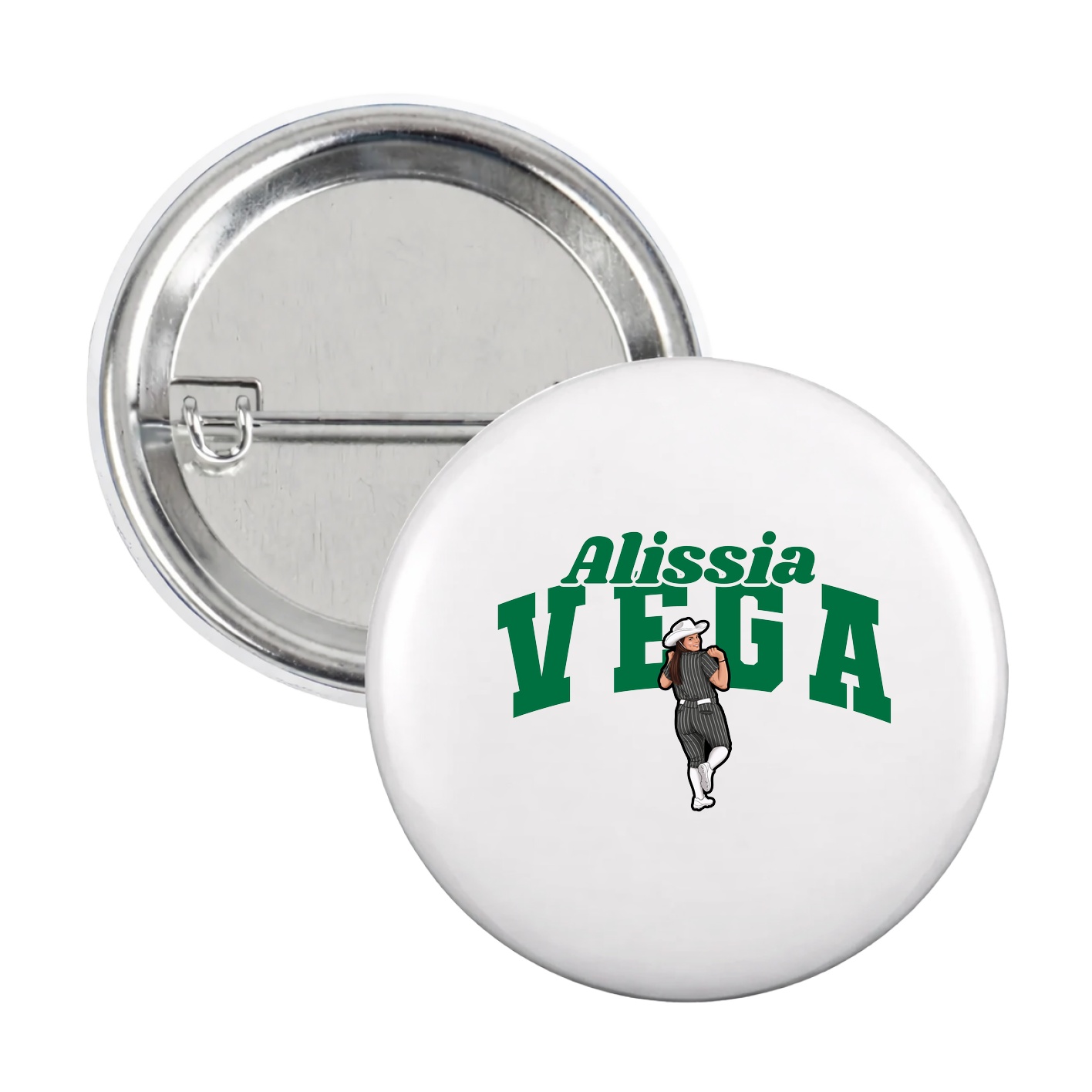 Game Day Button — Signature Arch in White