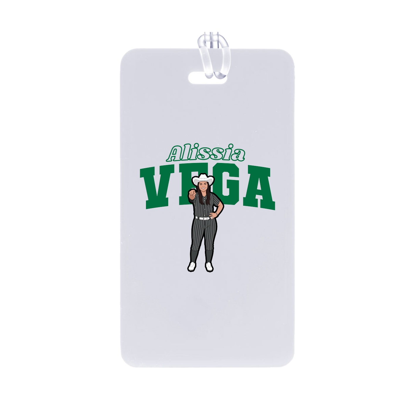 Bag Tag — Name Arch in Classic