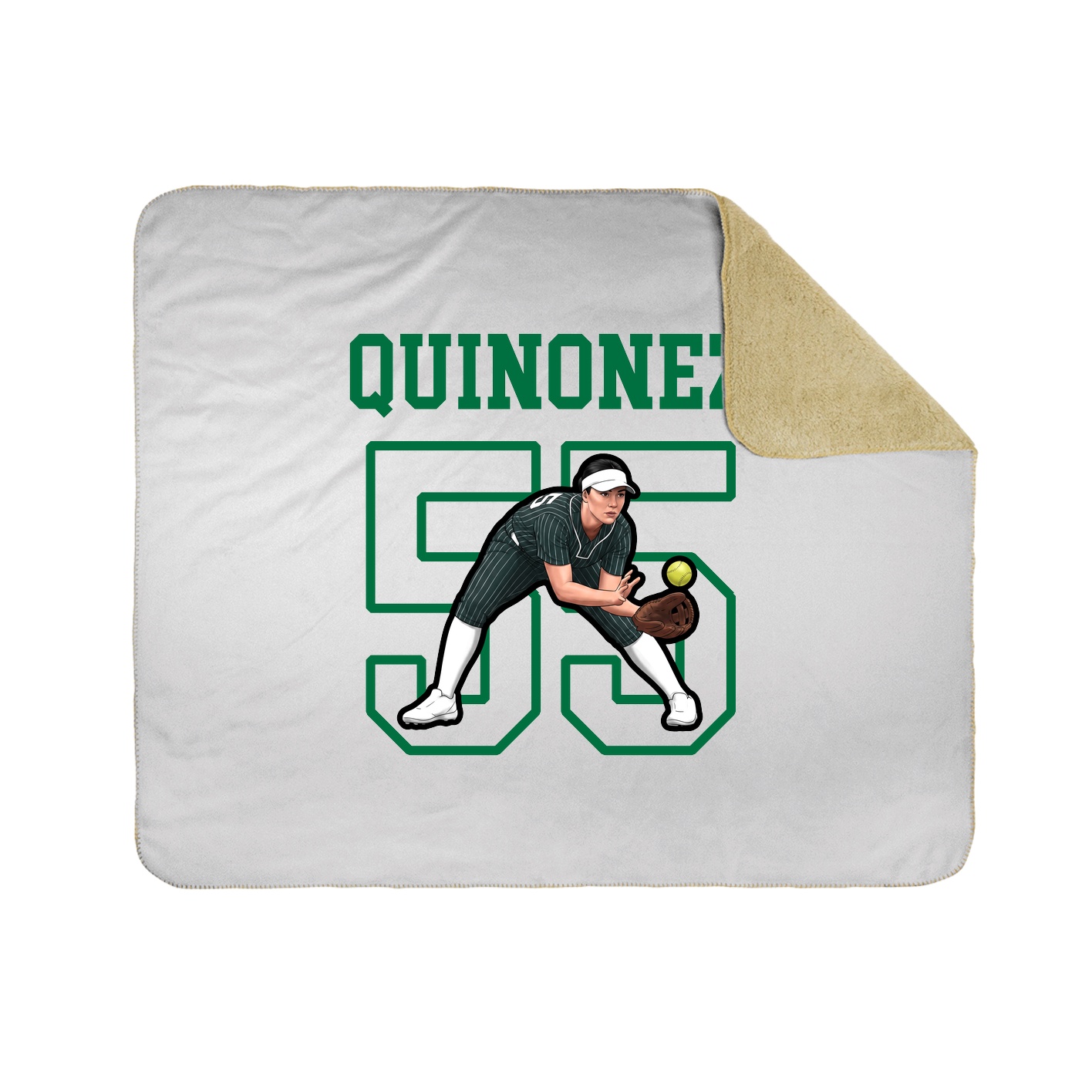 Throw Blanket — Shirsey in White