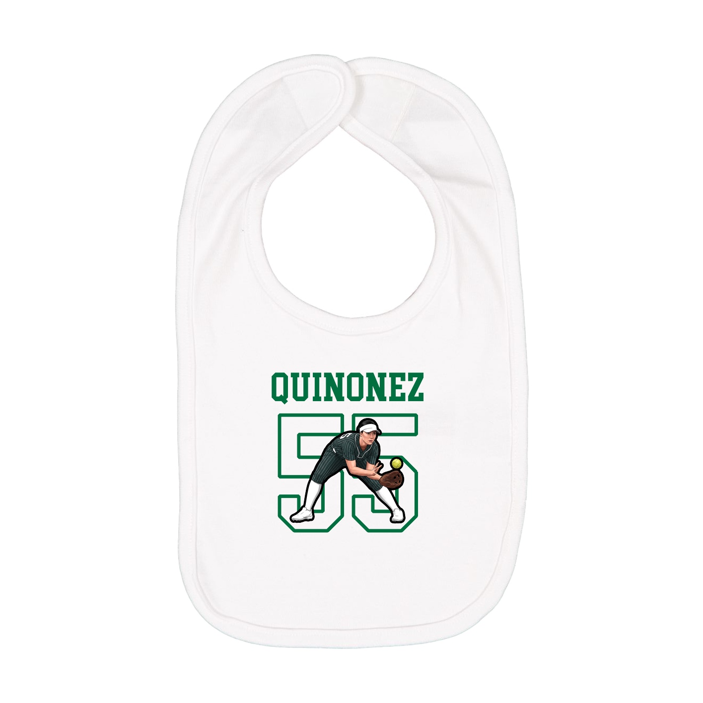 Infant Bib — Shirsey in White