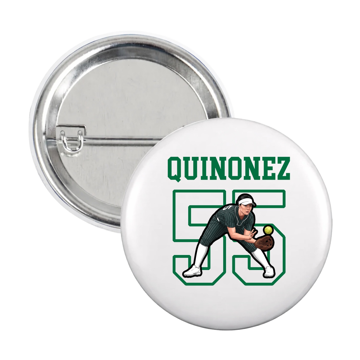 Game Day Button — Shirsey in White