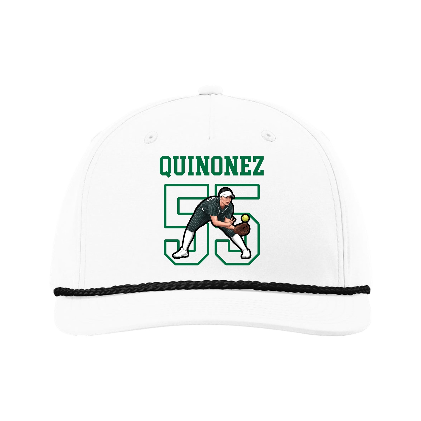 Five-Panel Classic Rope Cap — Shirsey in White