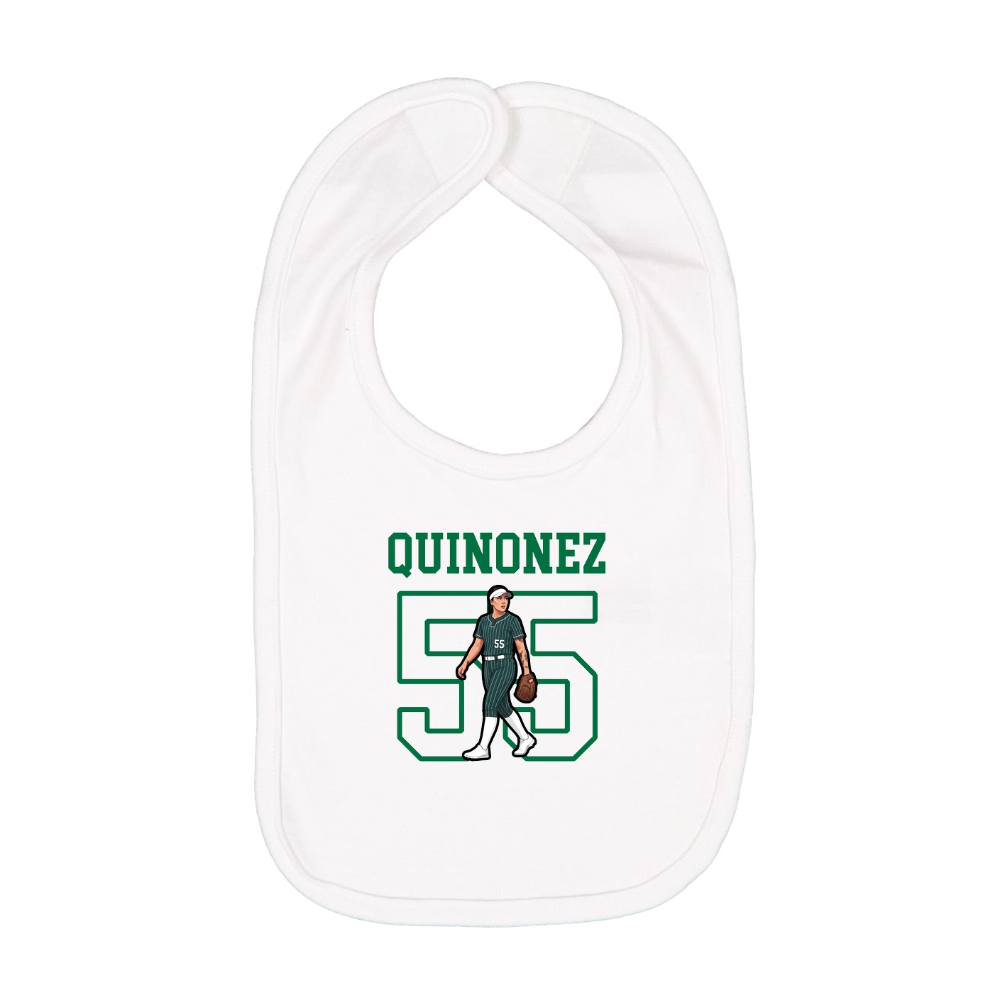 Infant Bib — Shirsey in White